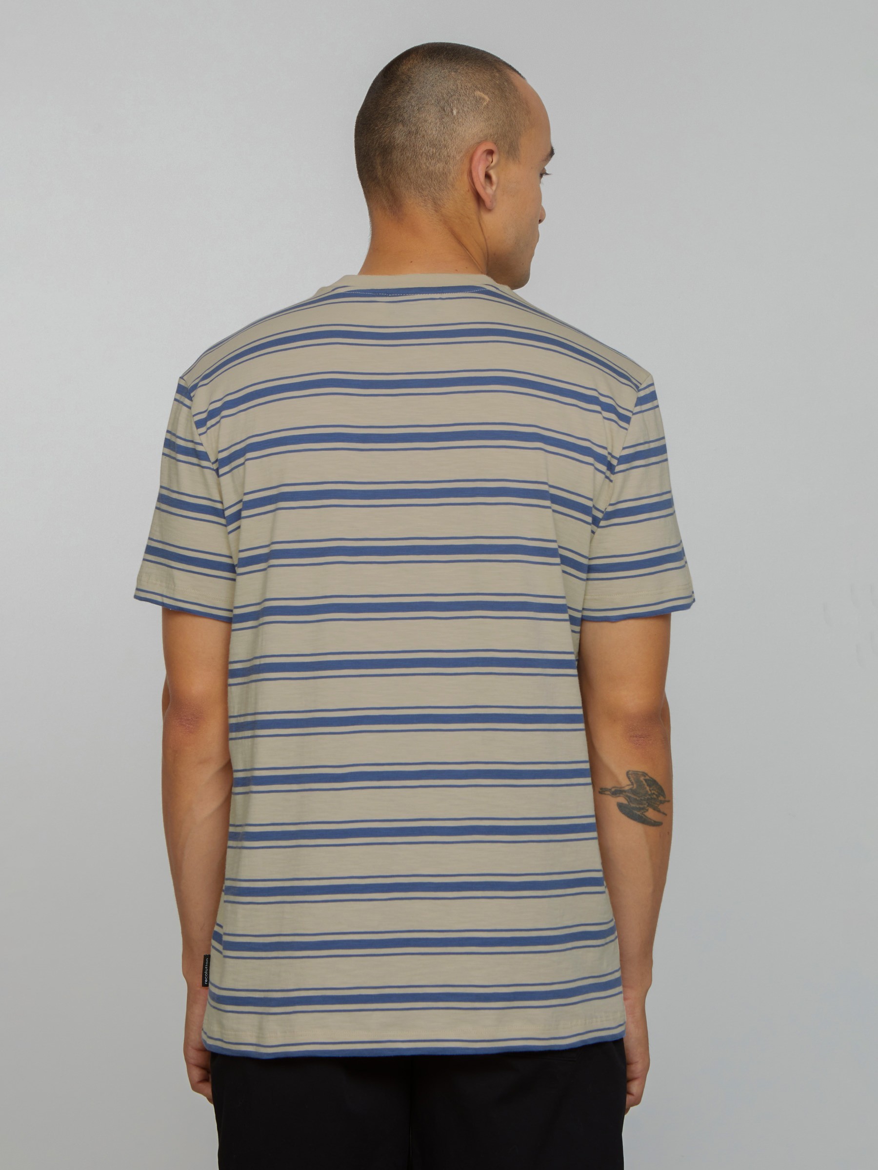 T-Shirt Cassava Stripes electric blue Recolution