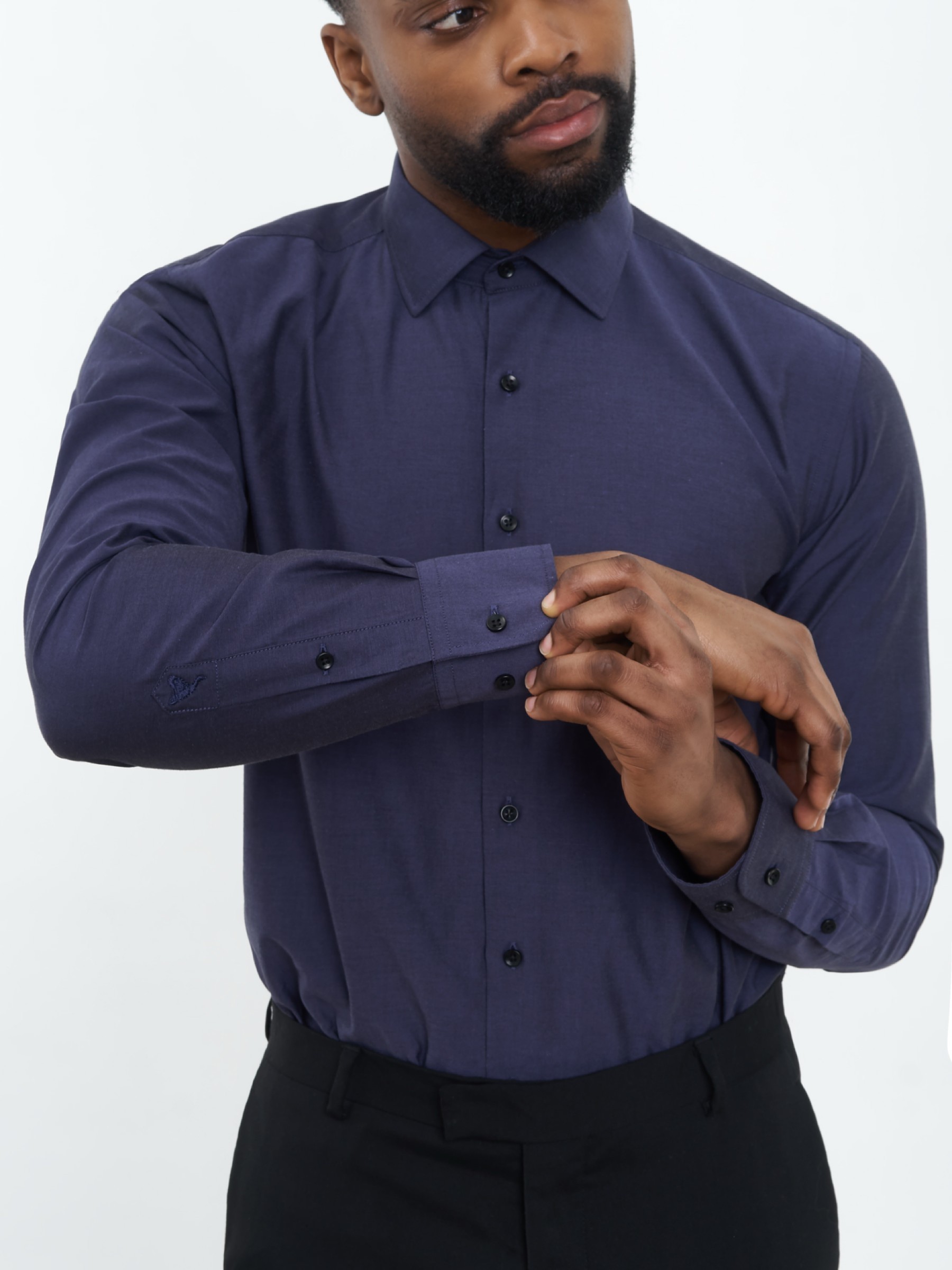 Hemd Classic Shirt dark blue Carpasus