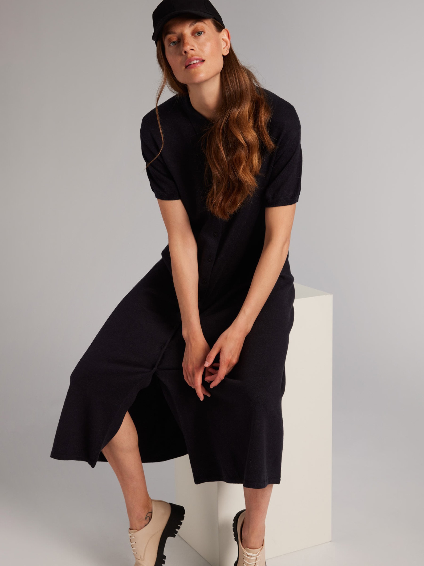 Kleid Relaxed Shirtdress anthracite Addition