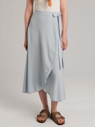 Rock Smooth Wrap Skirt illusion blue Addition