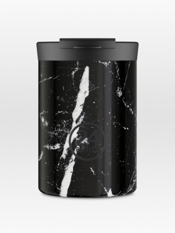 Becher Travel Tumbler black marble 24Bottles