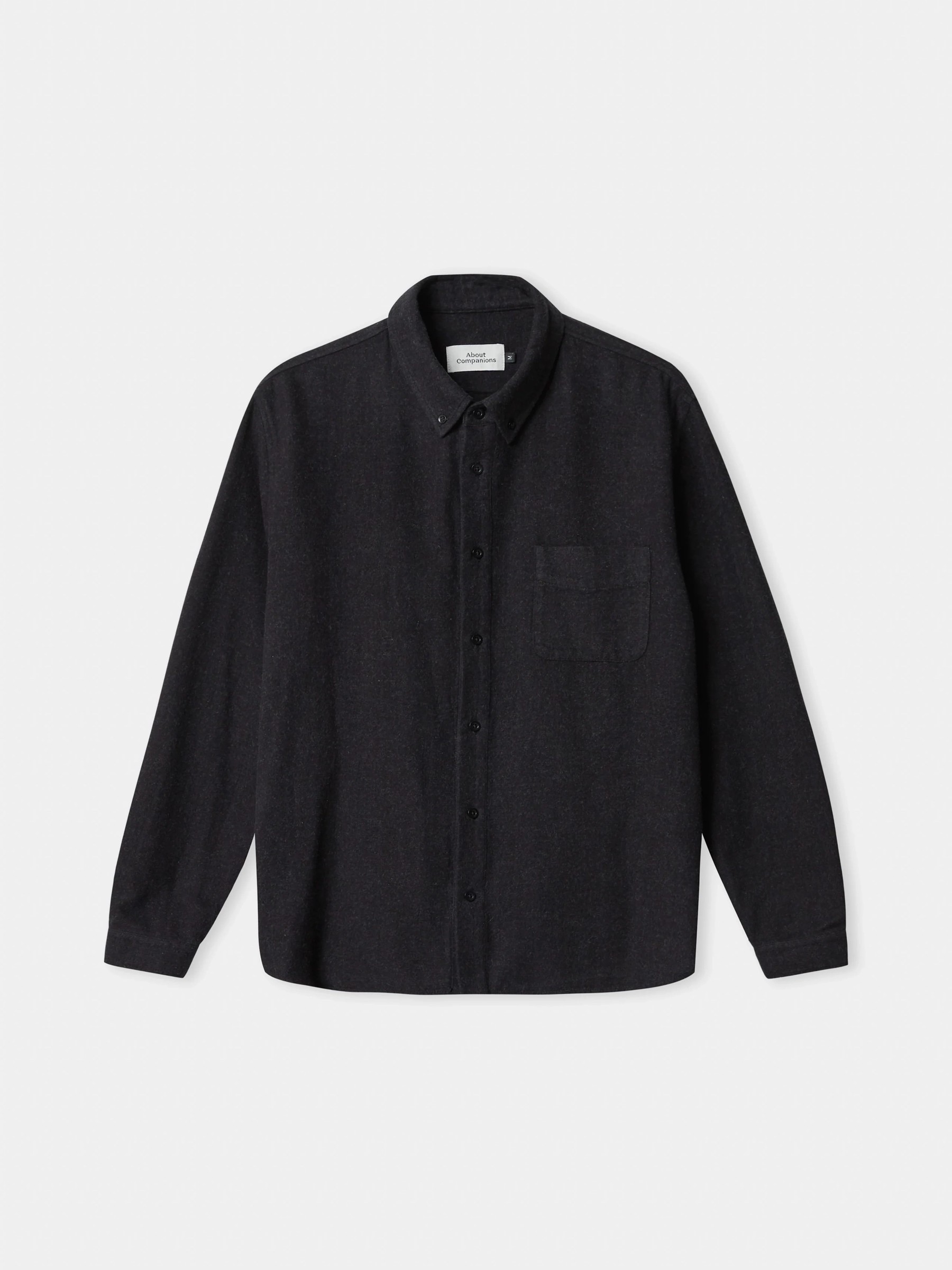 Hemd Ken Shirt eco flannel mel black About Companions