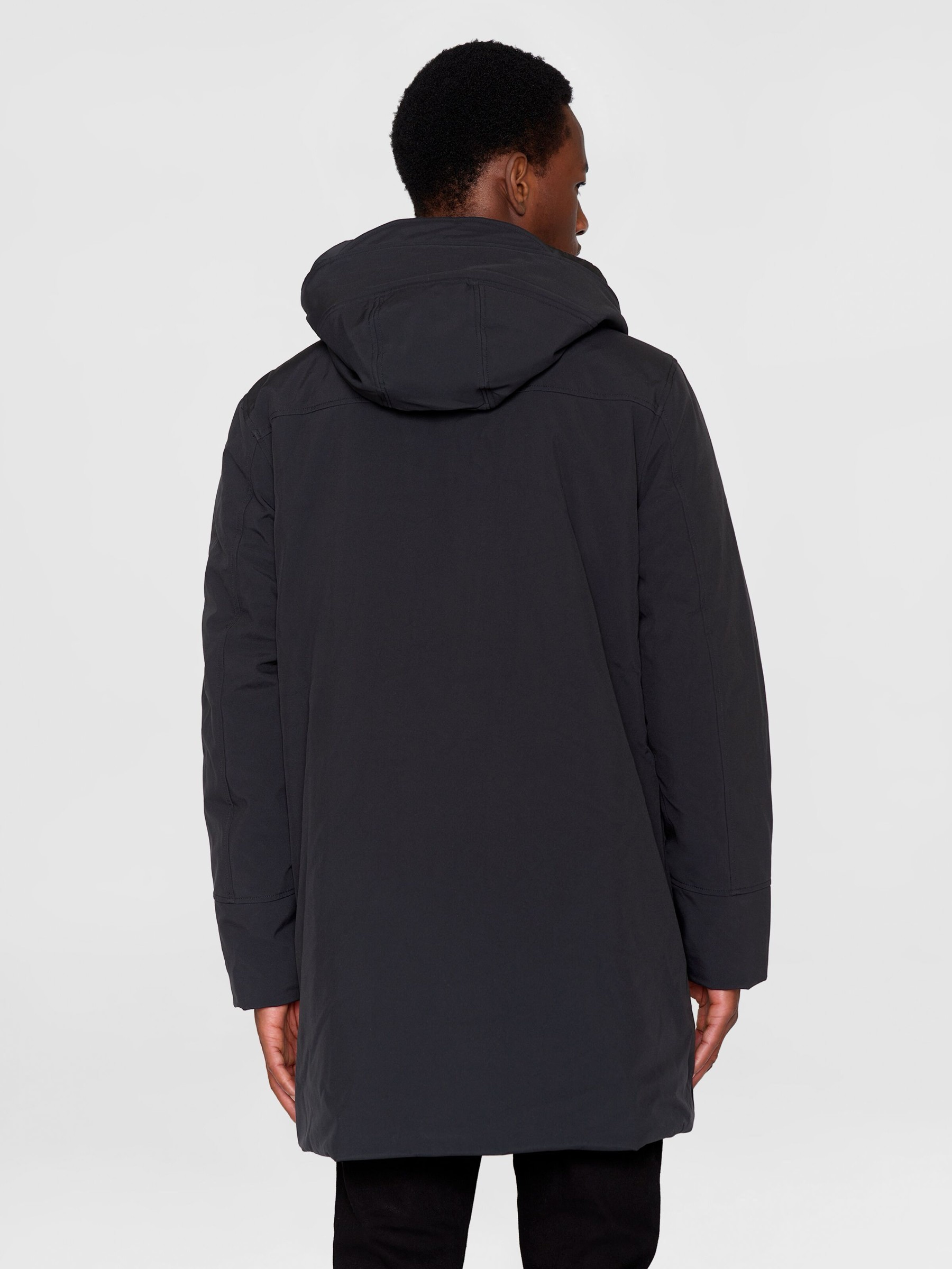 Mantel Climate Shell Jacket black jet Knowledge Cotton Apparel