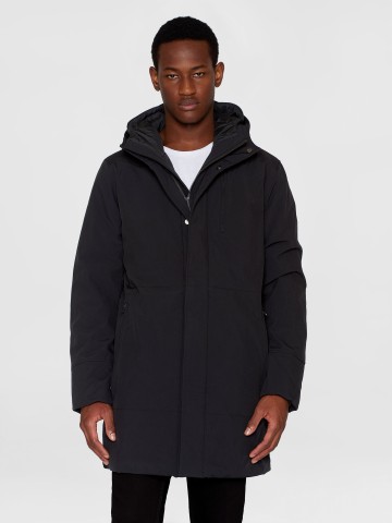Mantel Climate Shell Jacket black jet Knowledge Cotton Apparel