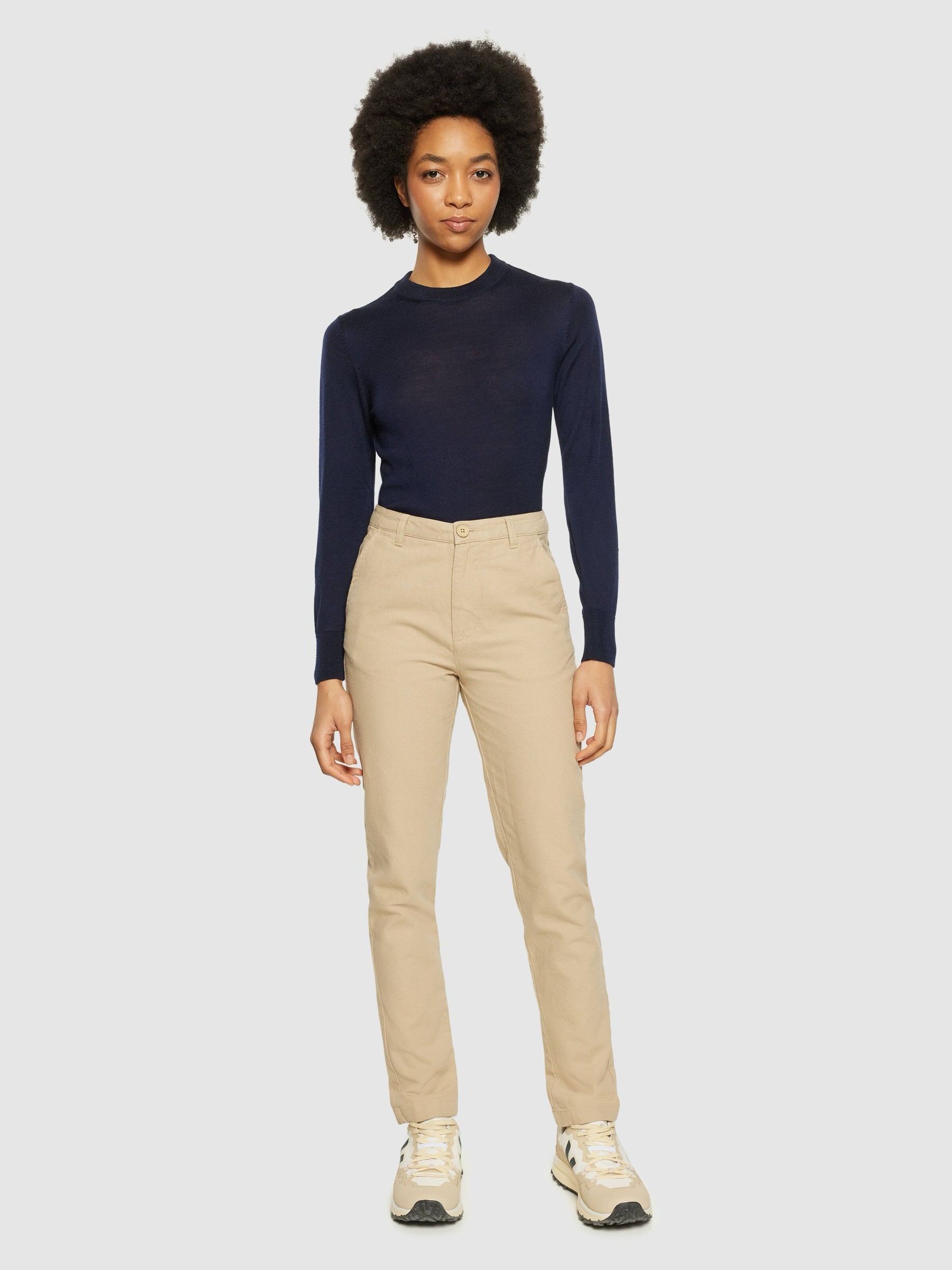 Pullover Fine Merino Crew Neck total eclipse Knowledge Cotton Apparel