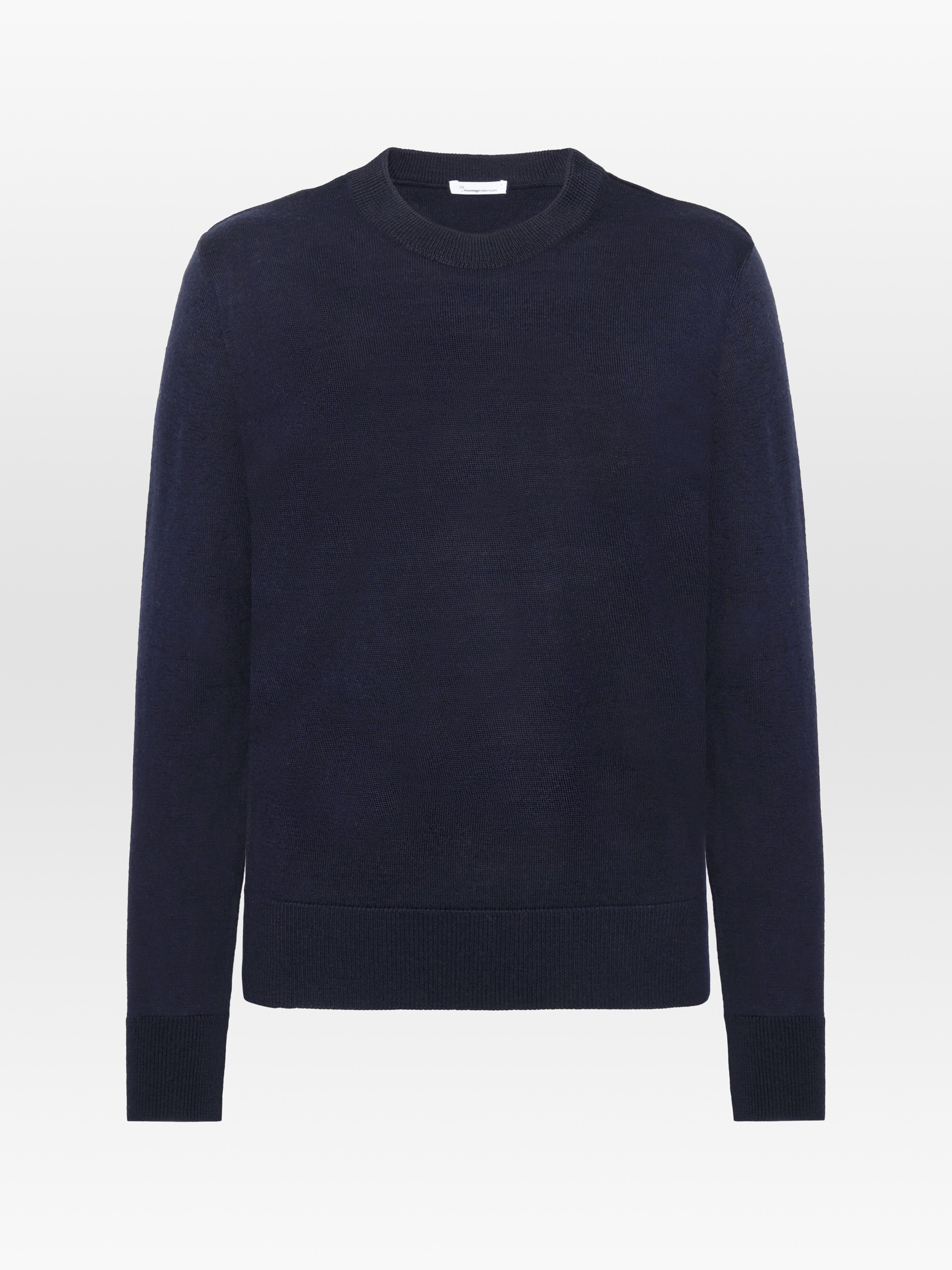 Pullover Fine Merino Crew Neck total eclipse Knowledge Cotton Apparel