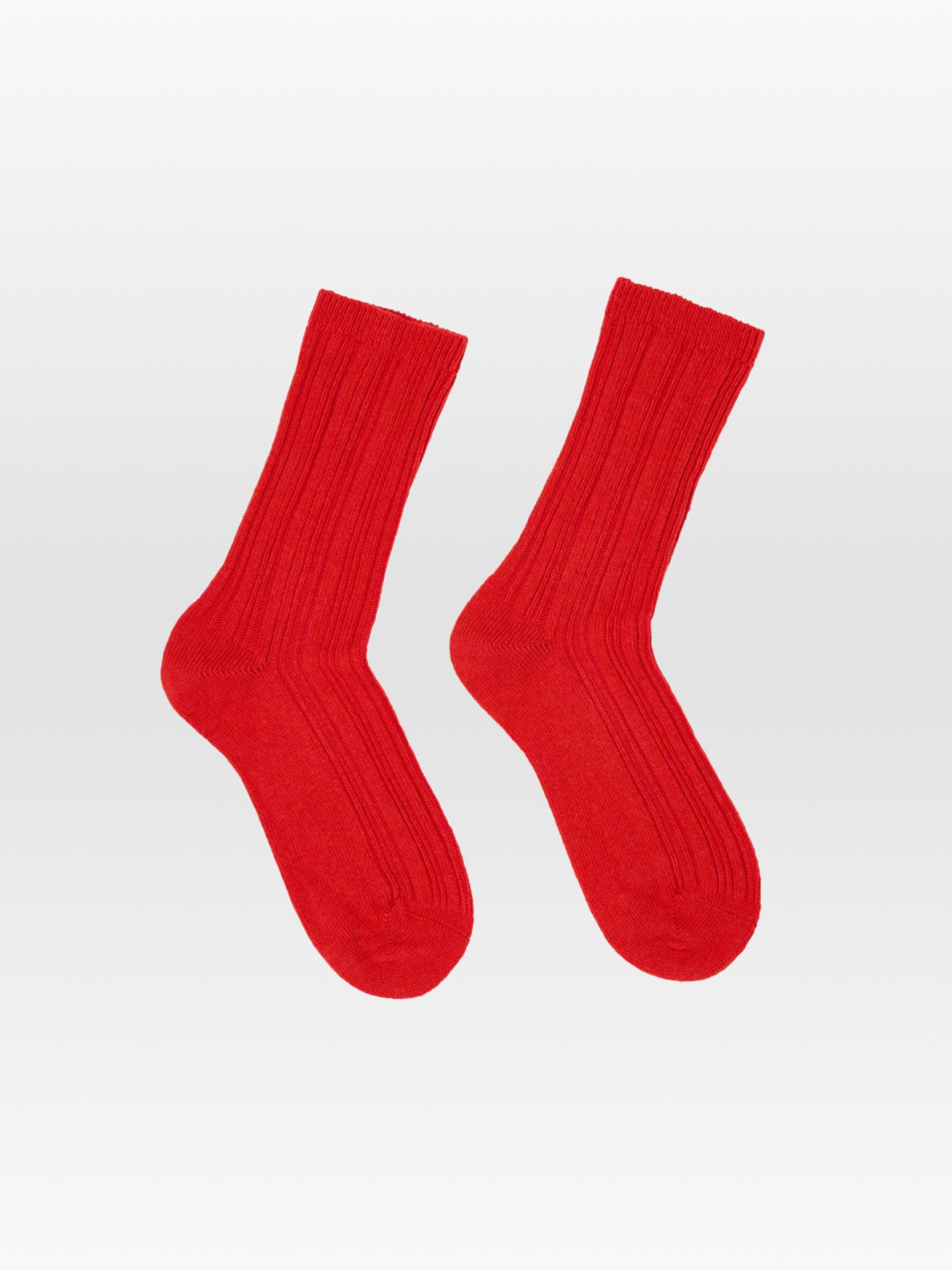 Socken mit Rippenstrick red alert Lanius