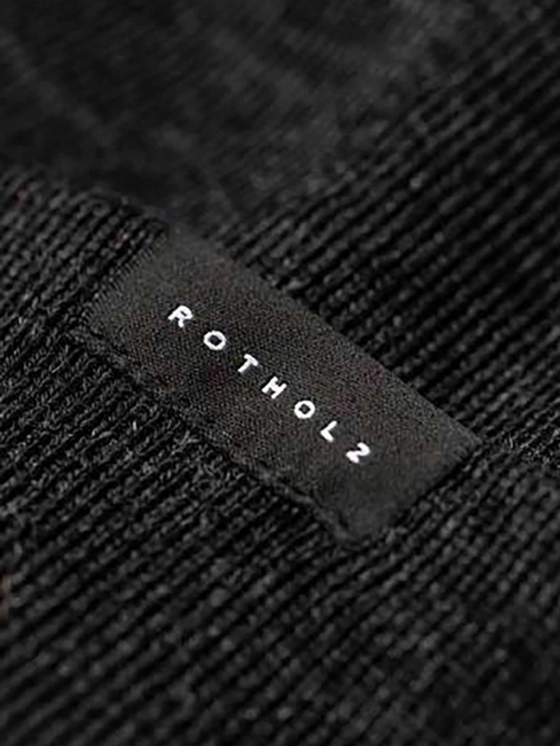 Mütze Short Fine Beanie warm anthracite Rotholz