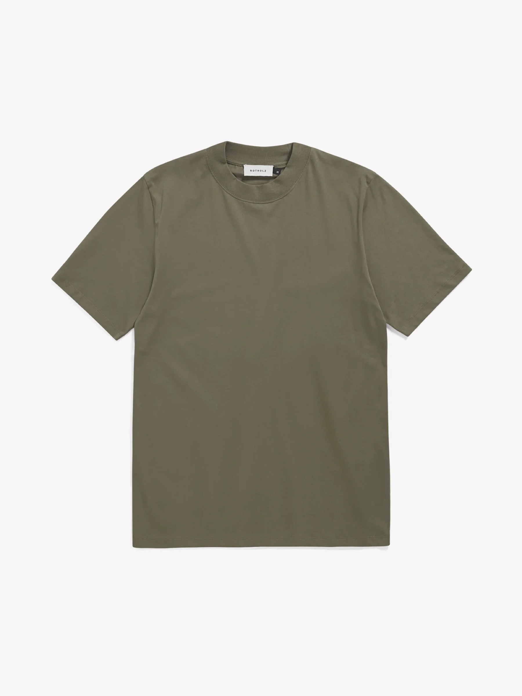 Big Collar T-Shirt fir green Rotholz