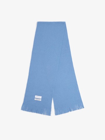 Schal Knit Merino Wool Scarf washed blue Rotholz