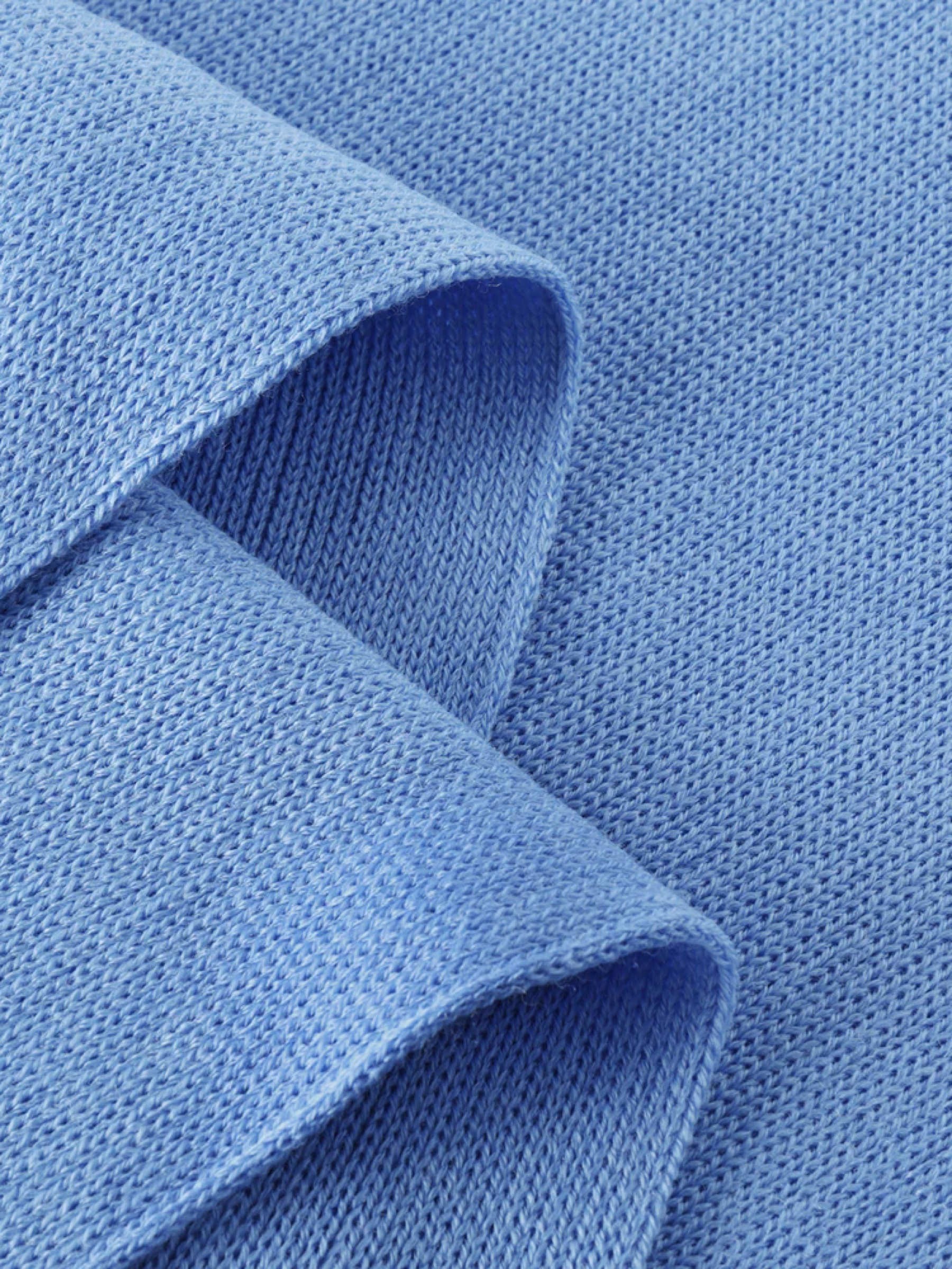 Schal Knit Merino Wool Scarf washed blue Rotholz