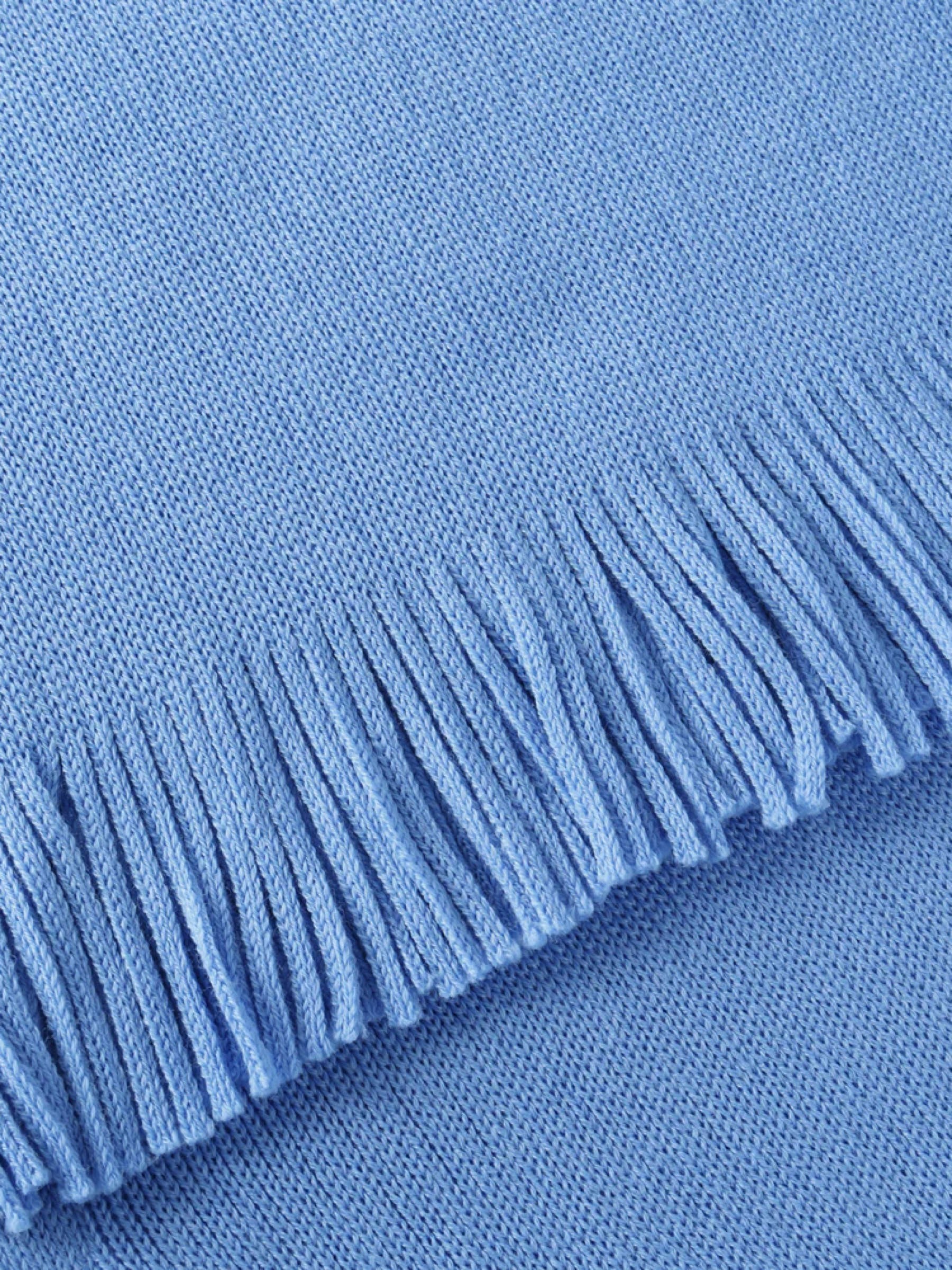 Schal Knit Merino Wool Scarf washed blue Rotholz