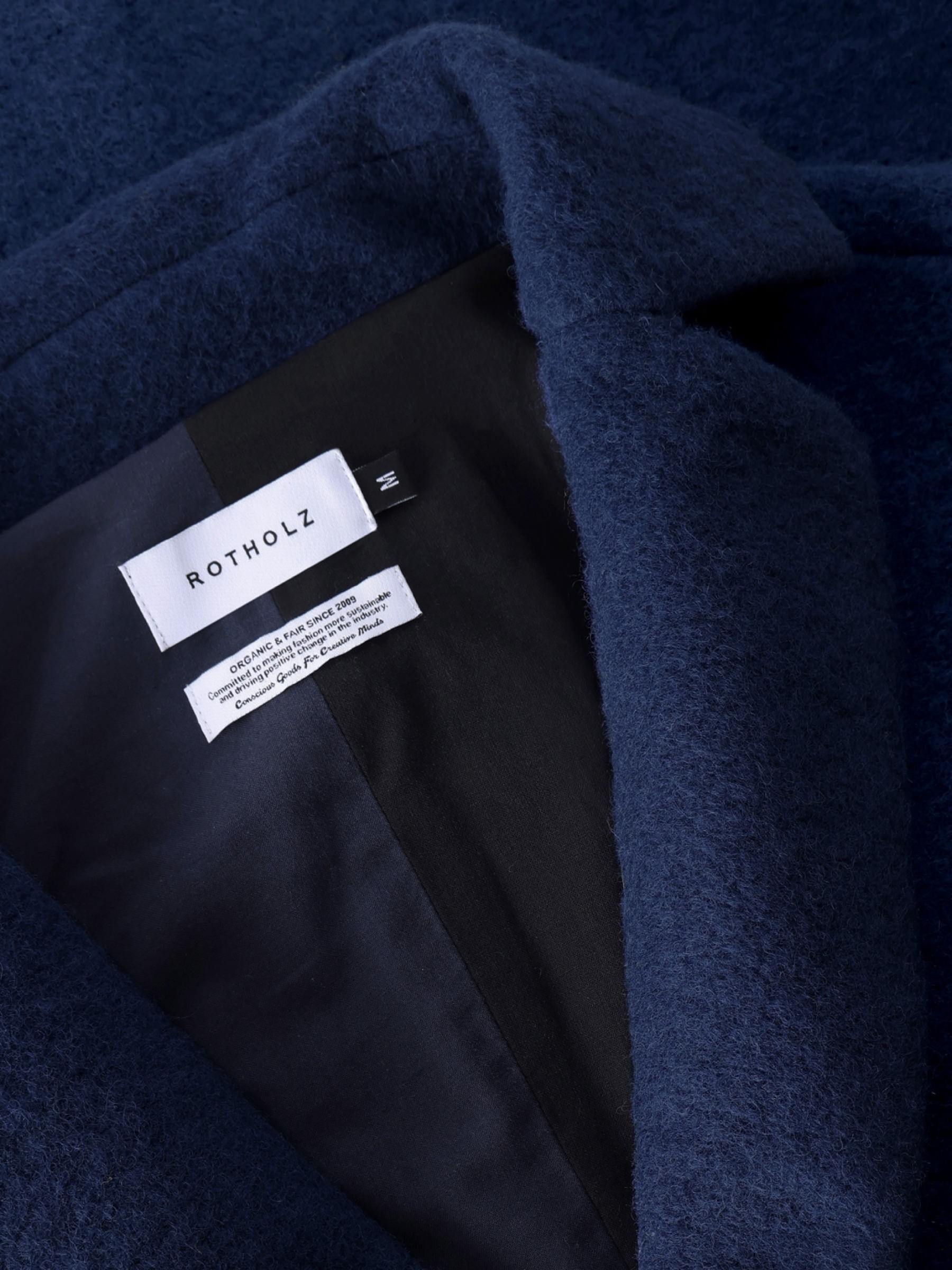 Wollmantel Formal Coat royal blue Rotholz