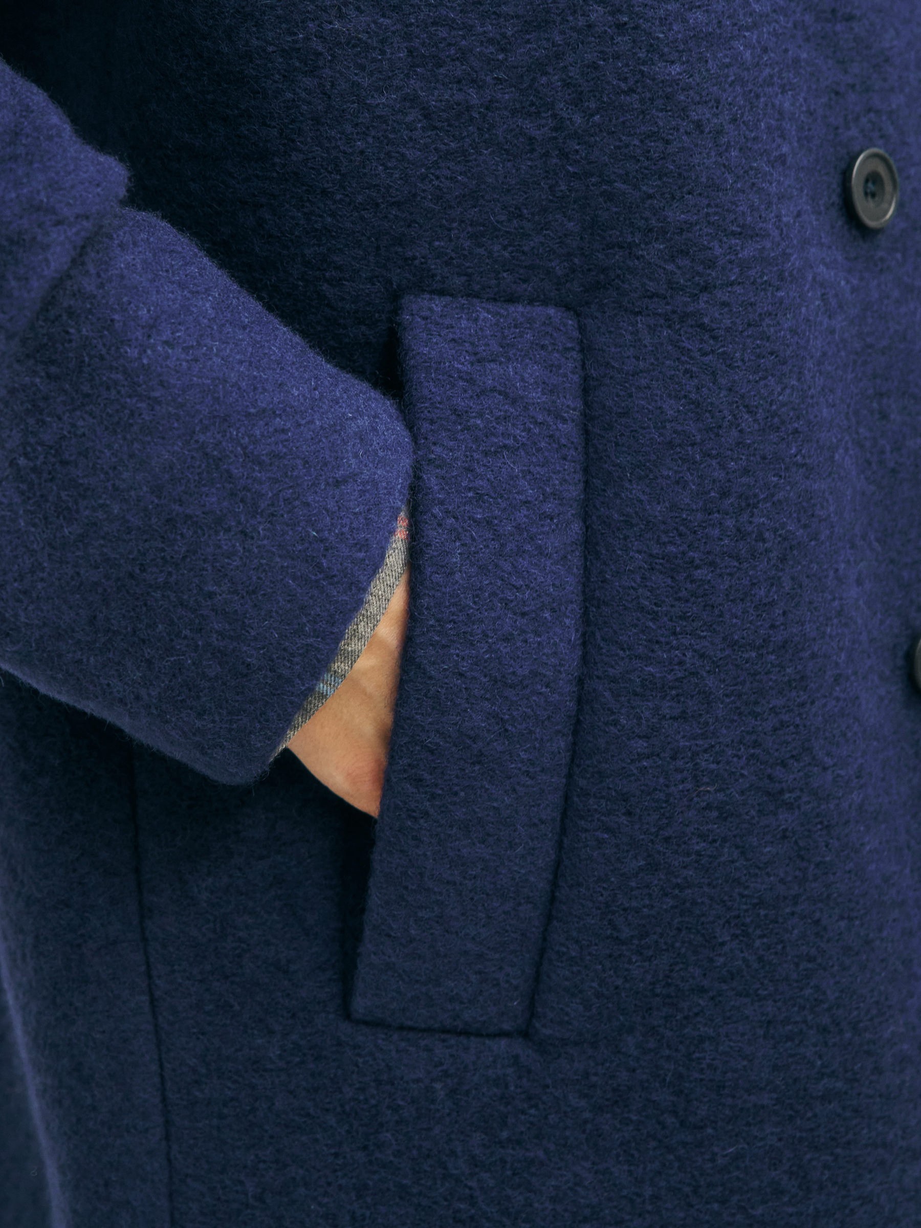 Wollmantel Formal Coat royal blue Rotholz