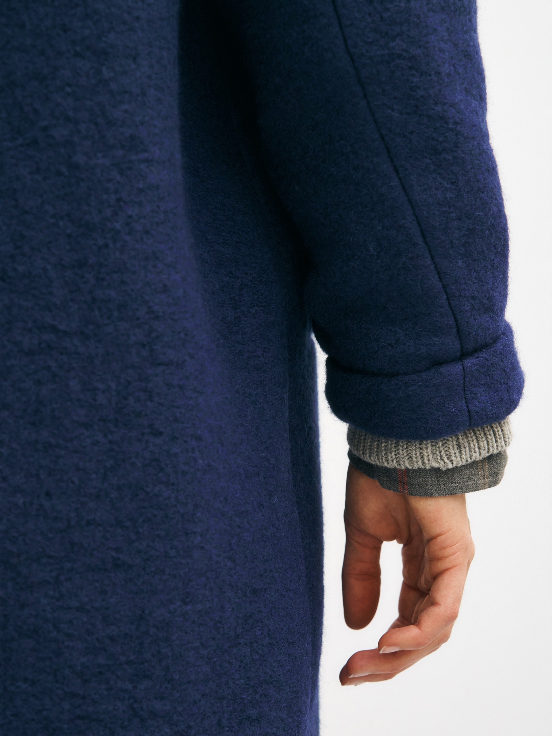 Wollmantel Formal Coat royal blue Rotholz