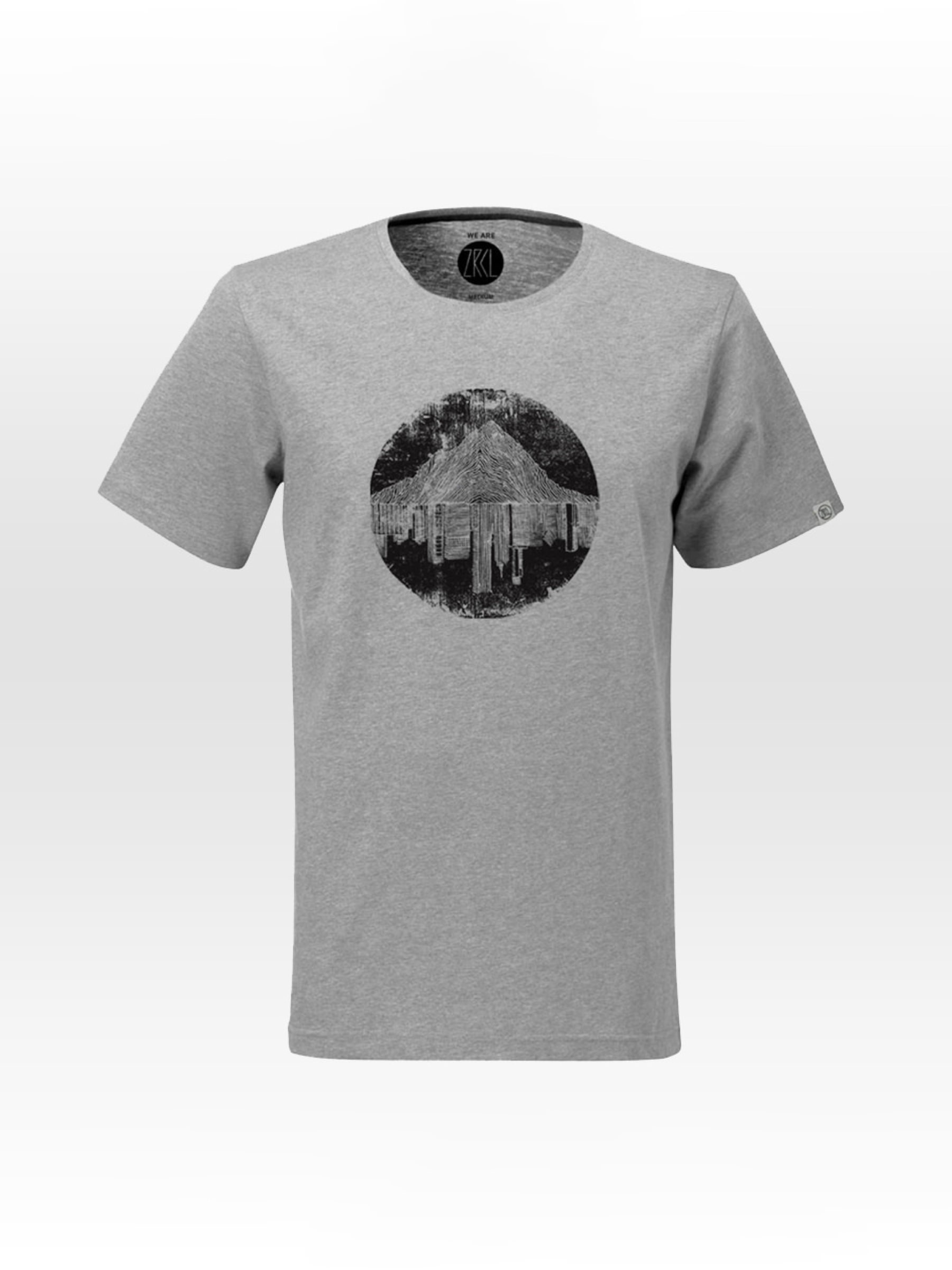T-Shirt Mountain vs. City stone grey ZRCL