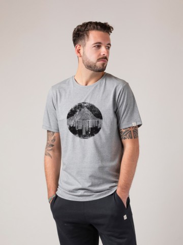 T-Shirt Mountain vs. City stone grey ZRCL