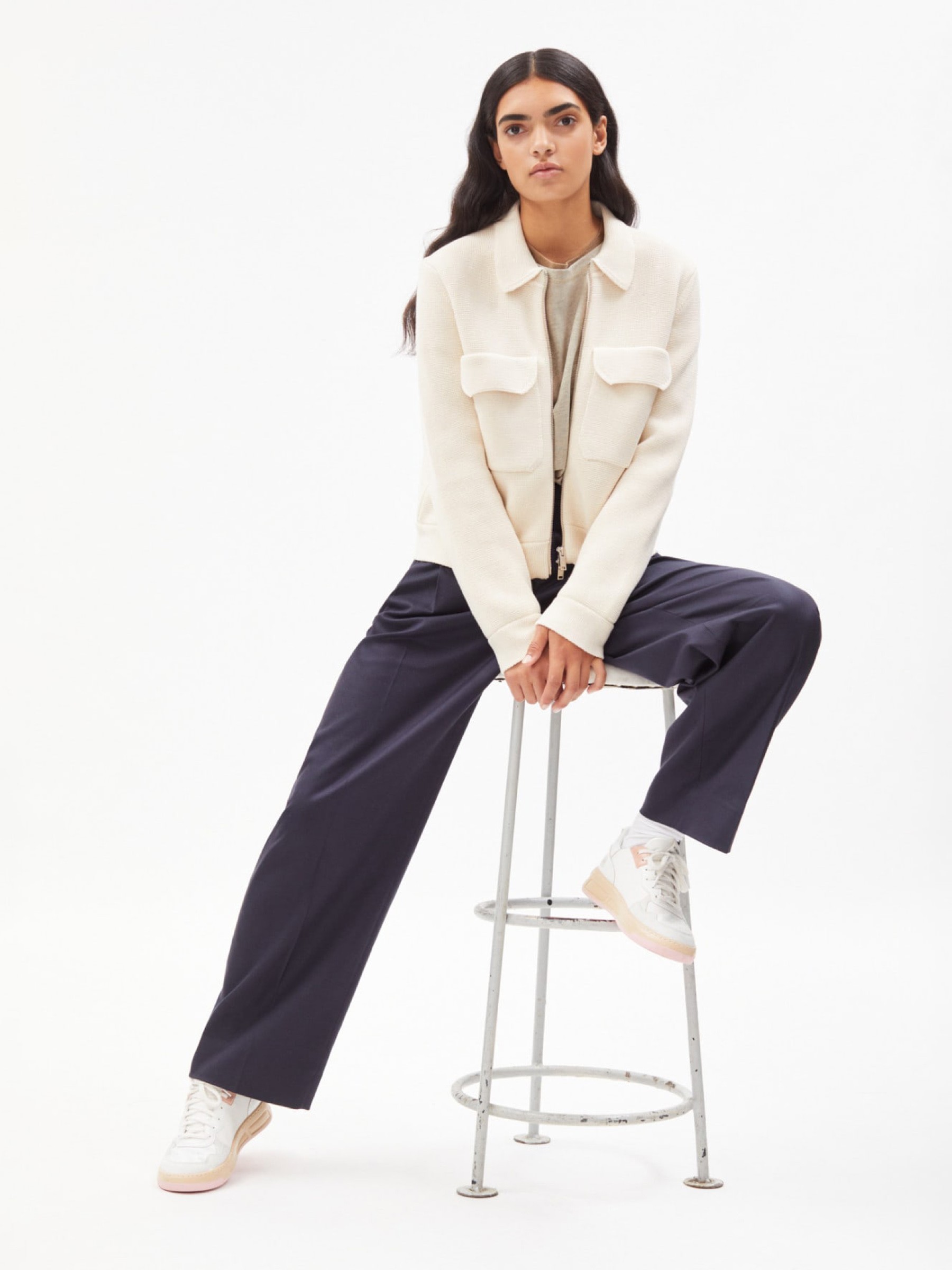 Jacke Zip-Cardigan Jaaike undyed Armedangels