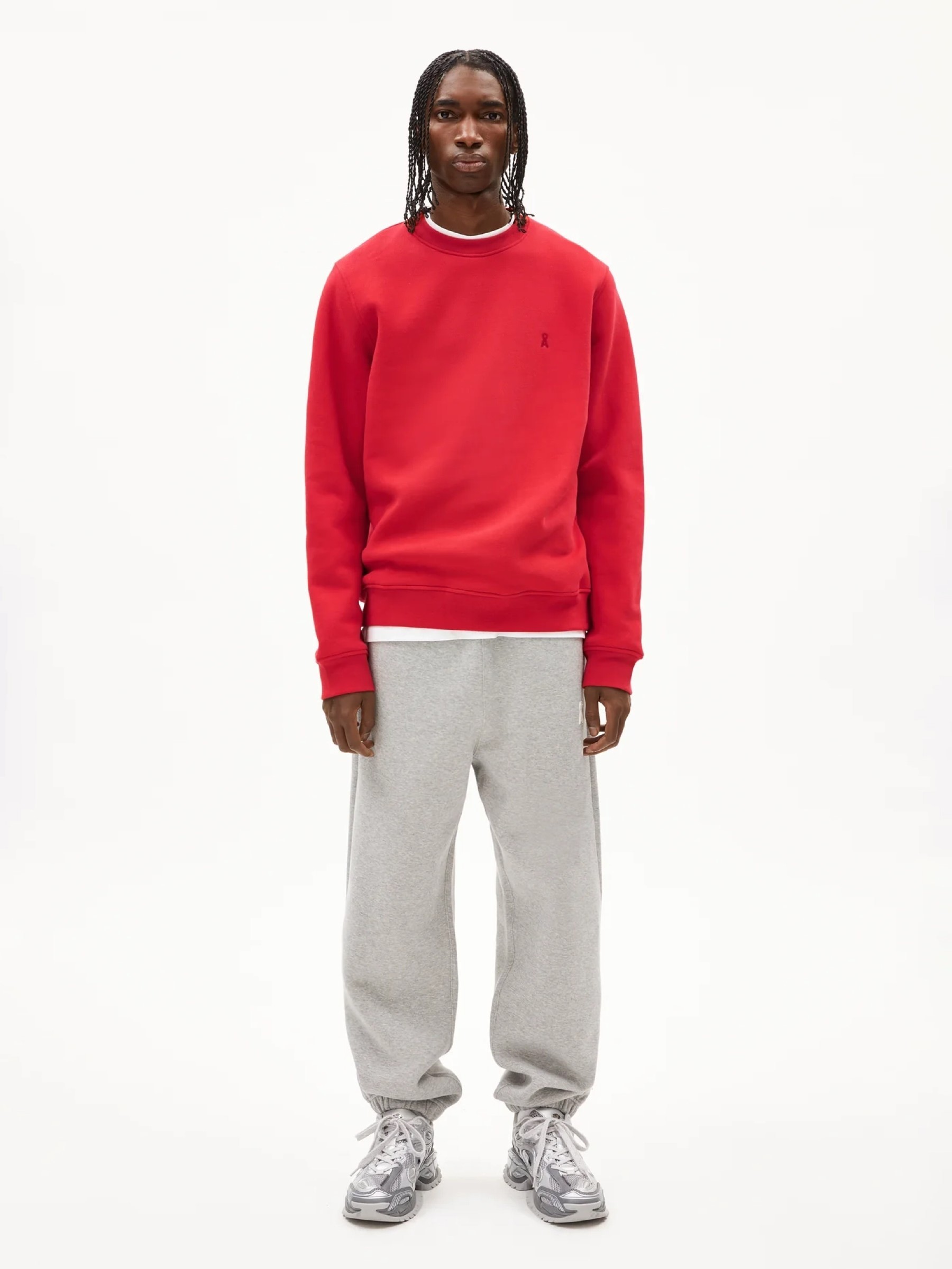 Pullover Baaro Fleece scarlet red Armedangels