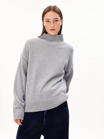 Kaschmir-Pullover Kaarlin silver melange Armedangels