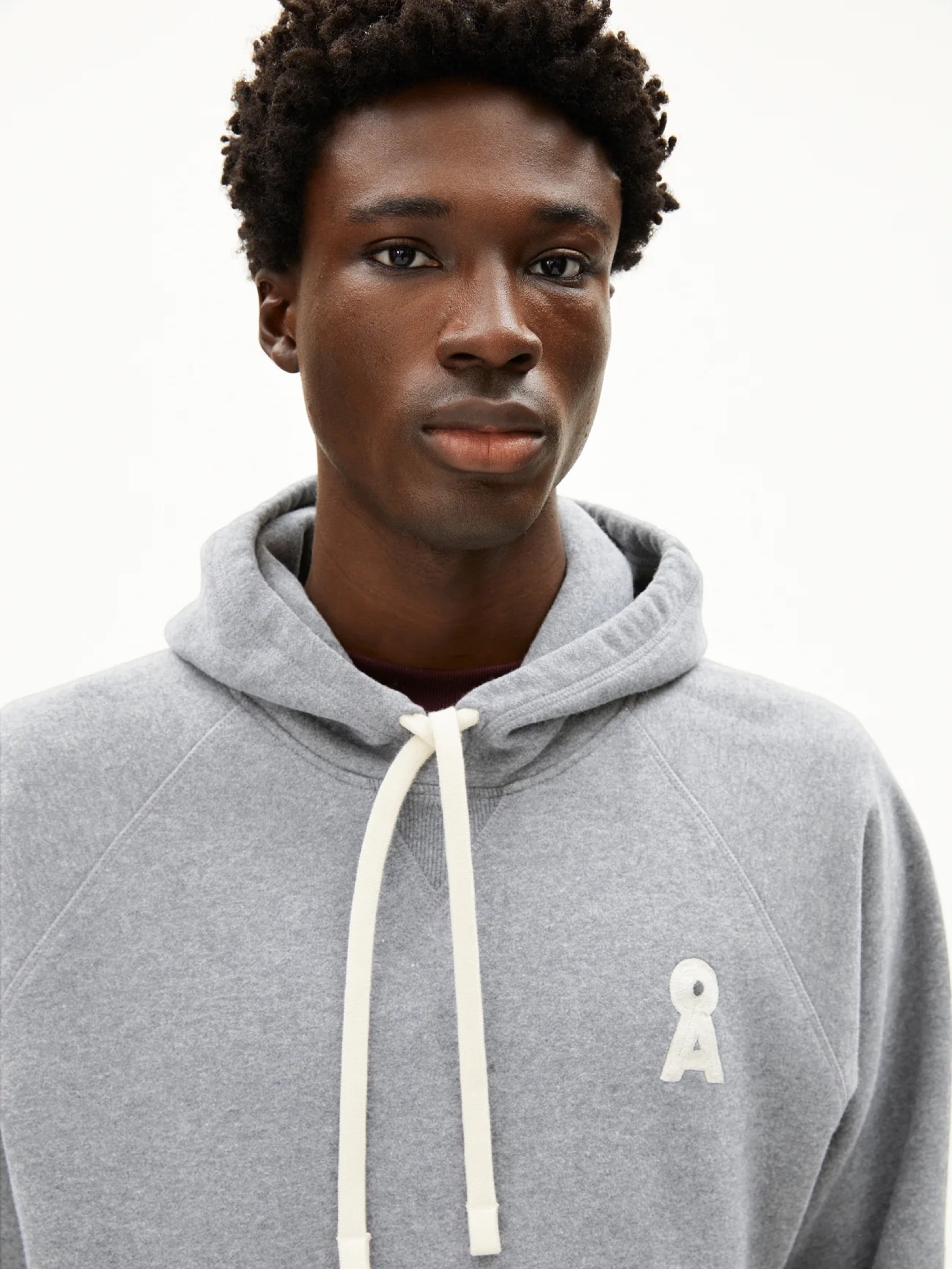 Kapuzenpullover Iconic A Haanri Melange silver melange Armedangels