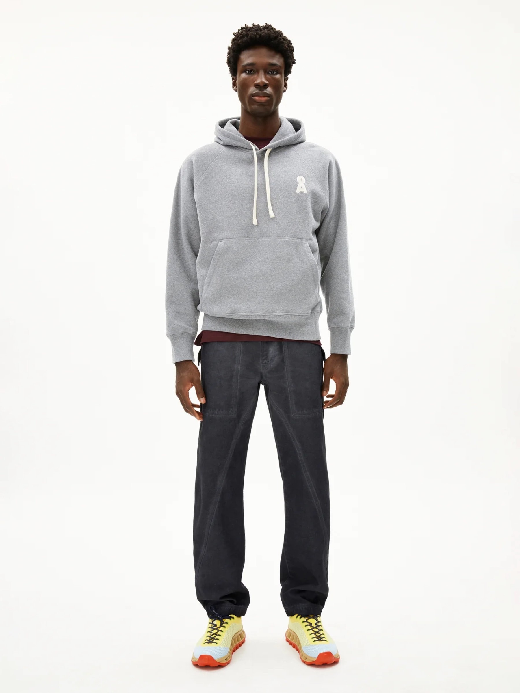 Kapuzenpullover Iconic A Haanri Melange silver melange Armedangels