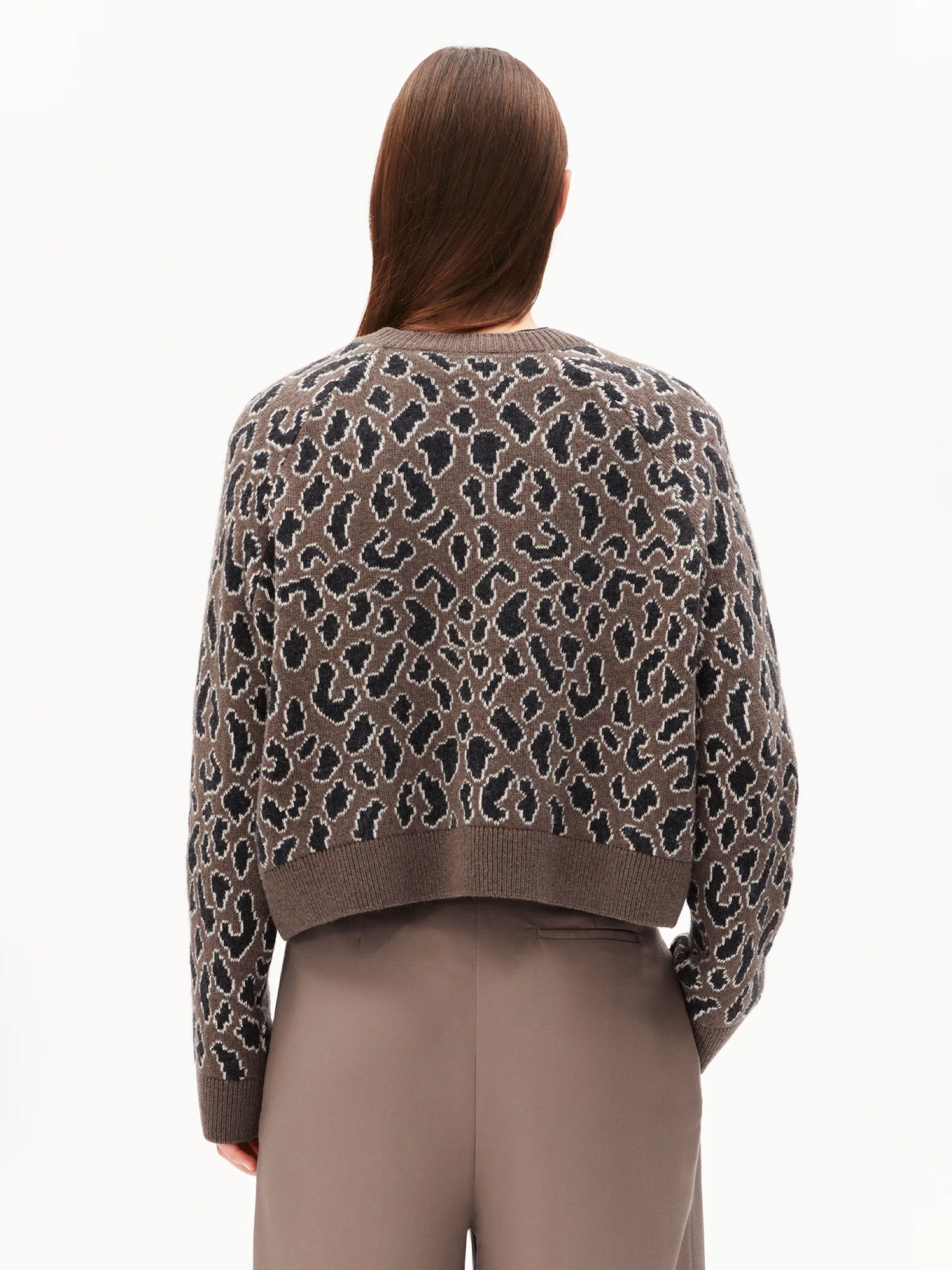 Pullover Diliriaa Leopaa walnut cream Armedangels