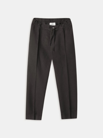 Leinenhose Magnus Trousers winter linen black olive About Companions
