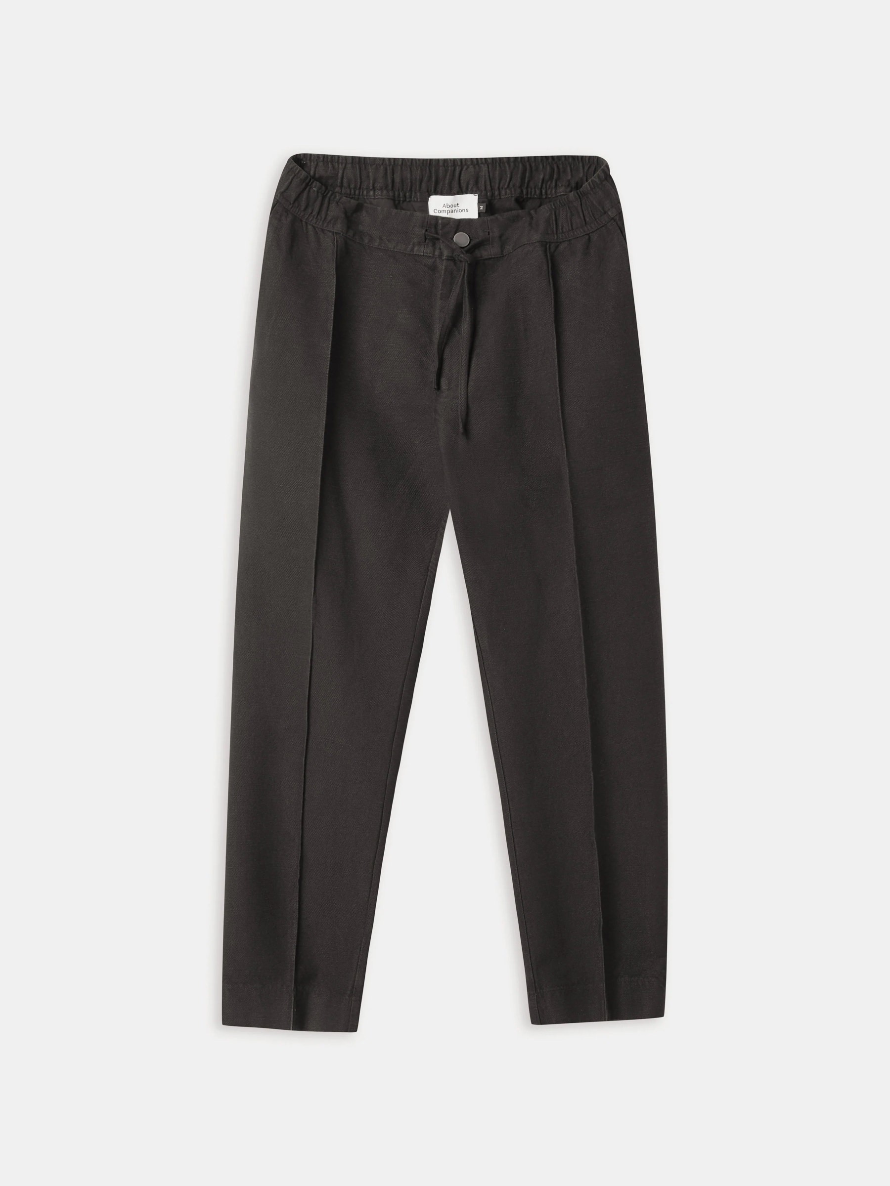Leinenhose Magnus Trousers winter linen black olive About Companions