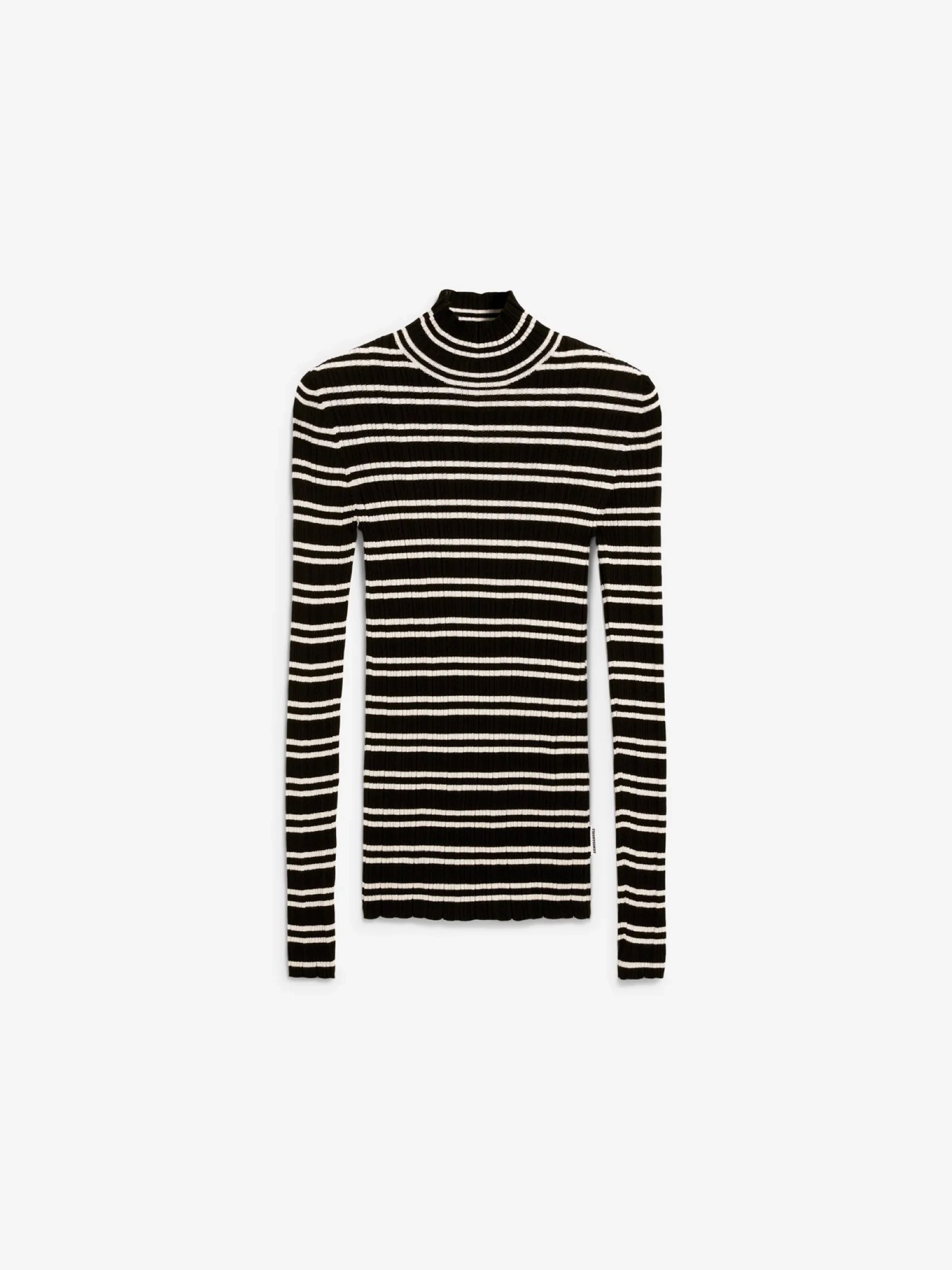 Longsleeve Alaania Chiffron Stripe black-oatmilk Armedangels