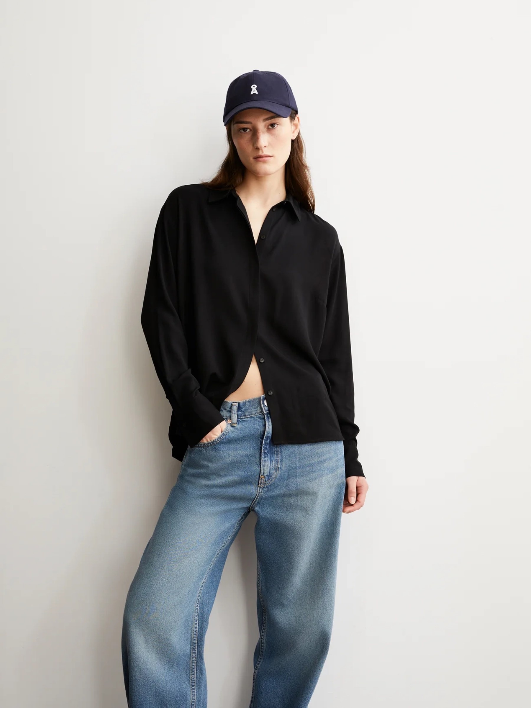 Bluse Larisaana Longsleeve black Armedangels