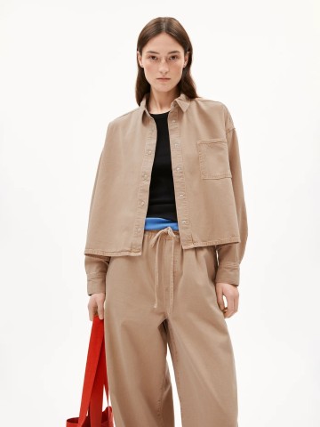 Bluse Nalaani true camel Armedangels