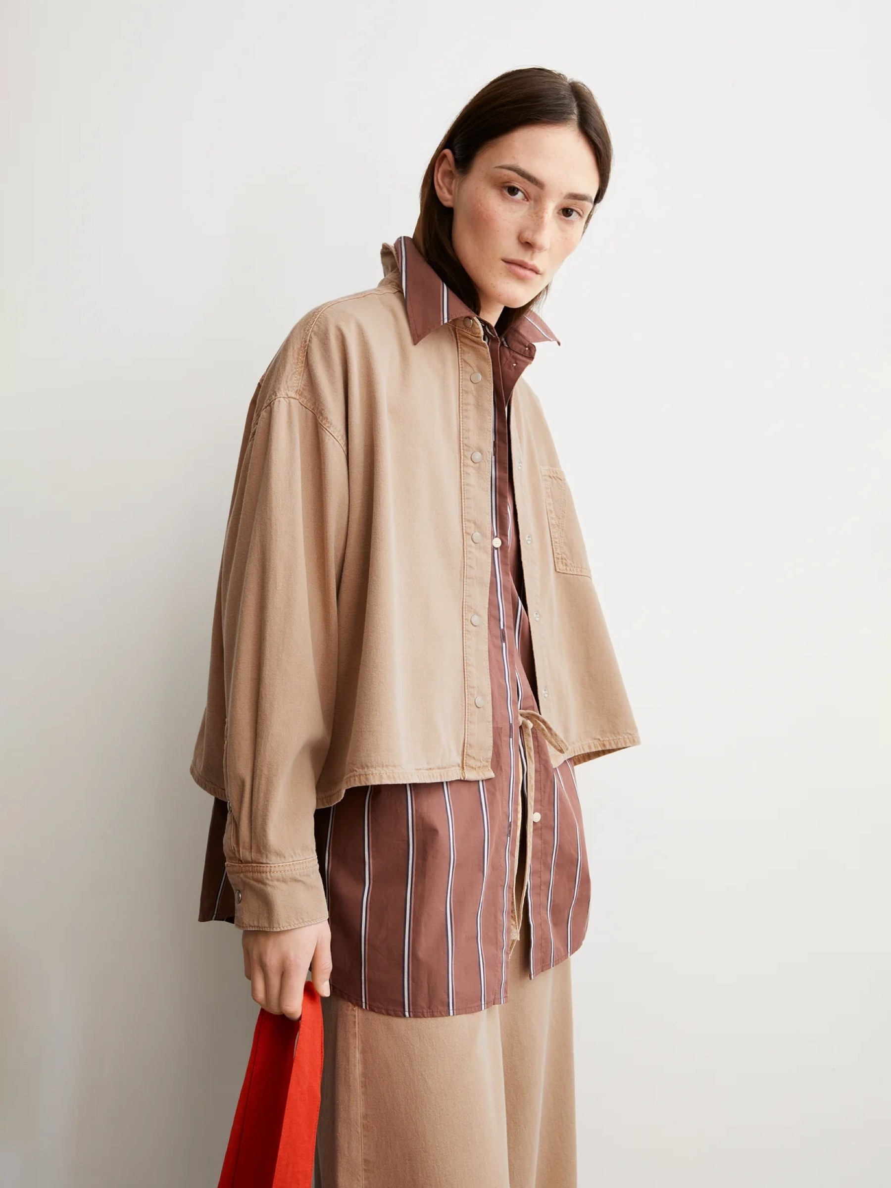 Bluse Nalaani true camel Armedangels