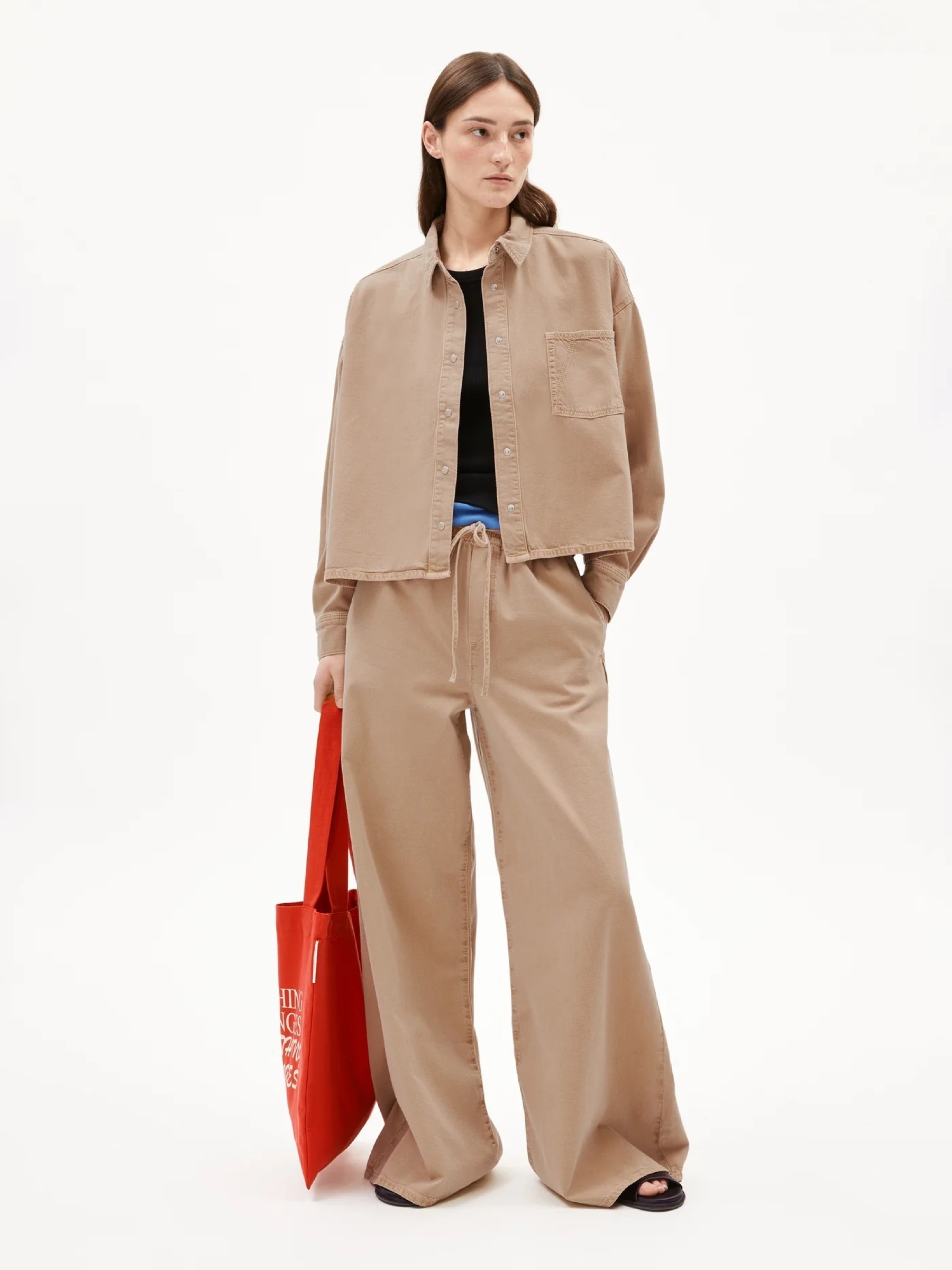 Bluse Nalaani true camel Armedangels