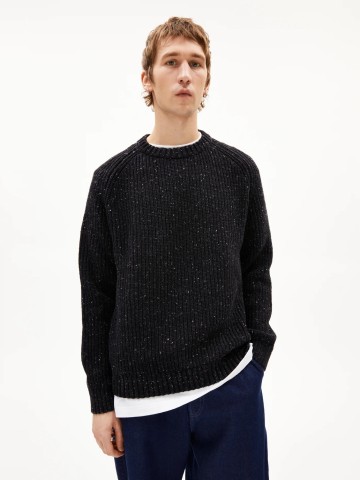 Pullover Kiaano Tweed black-oatmilk tweed Armedangels