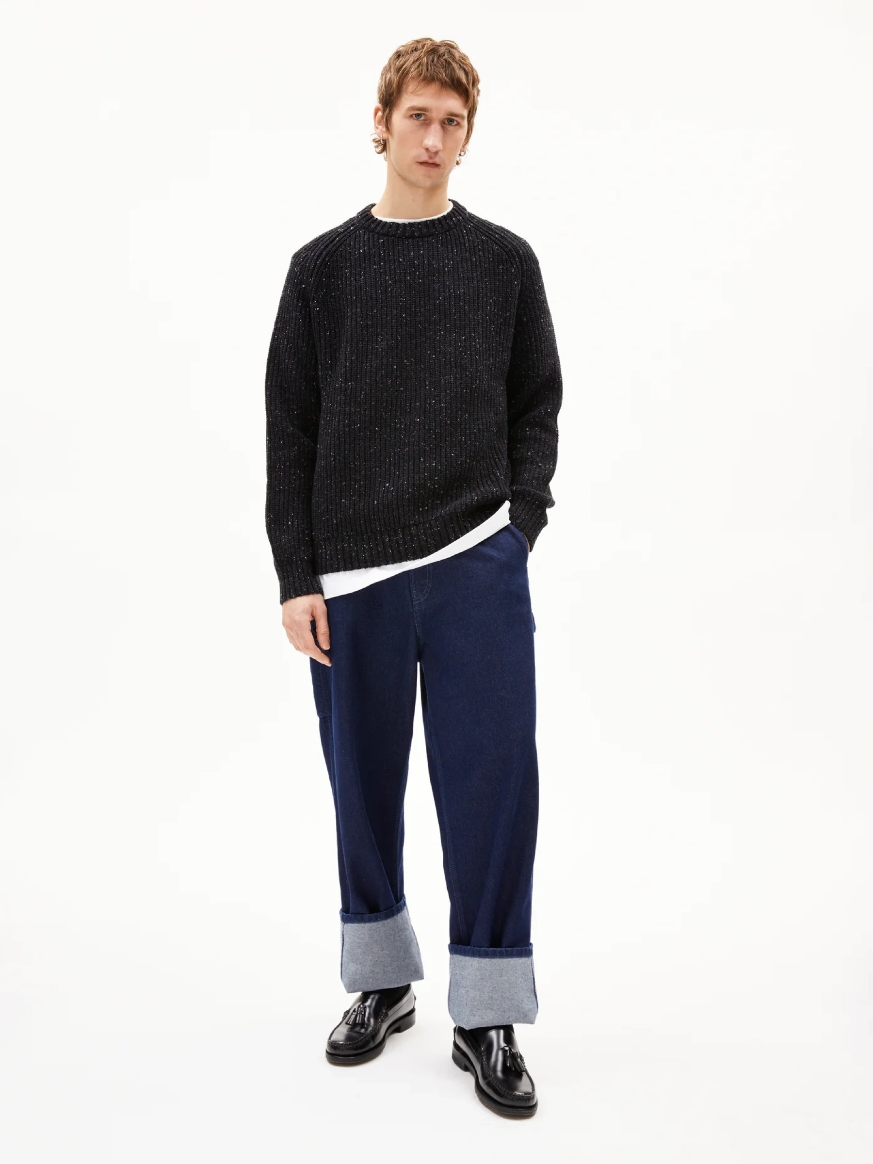 Pullover Kiaano Tweed black-oatmilk tweed Armedangels