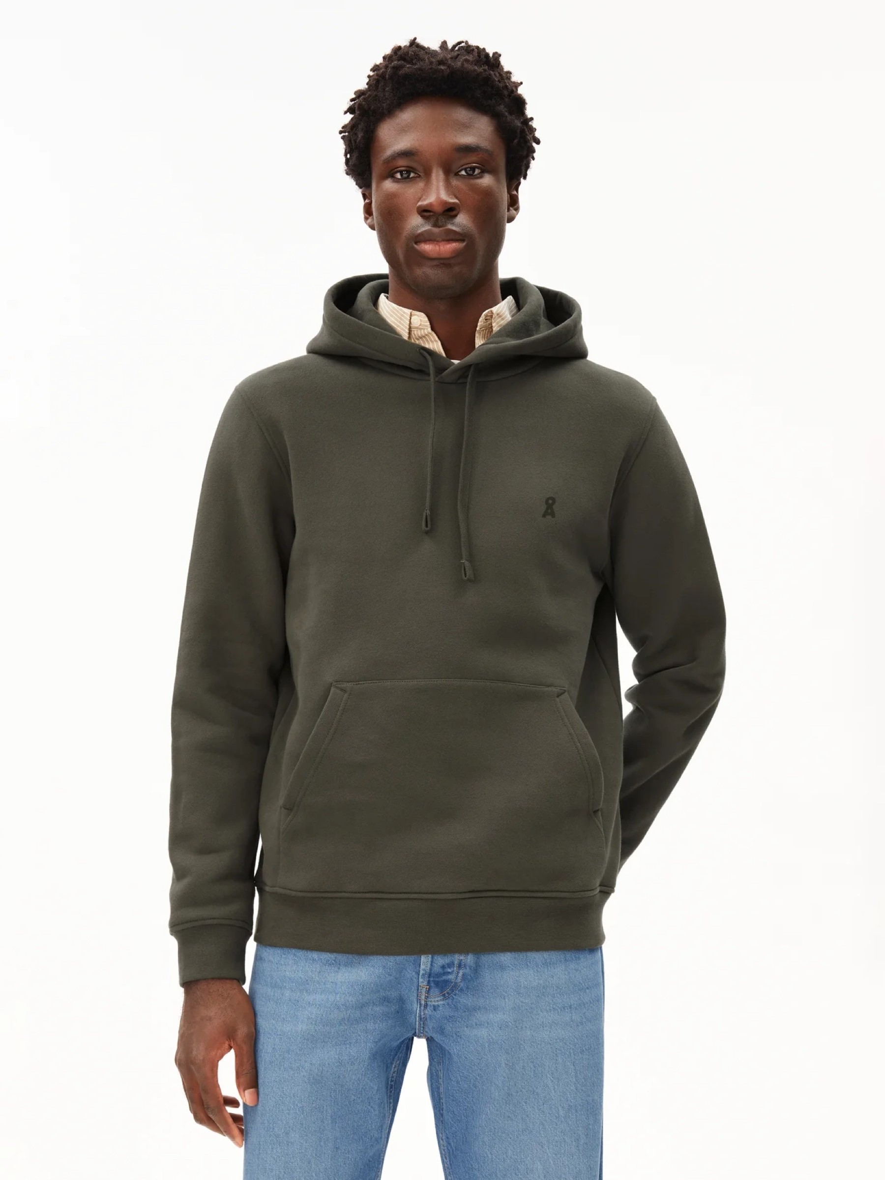 Kapuzenpullover Paarlo Fleece forest pine Armedangels