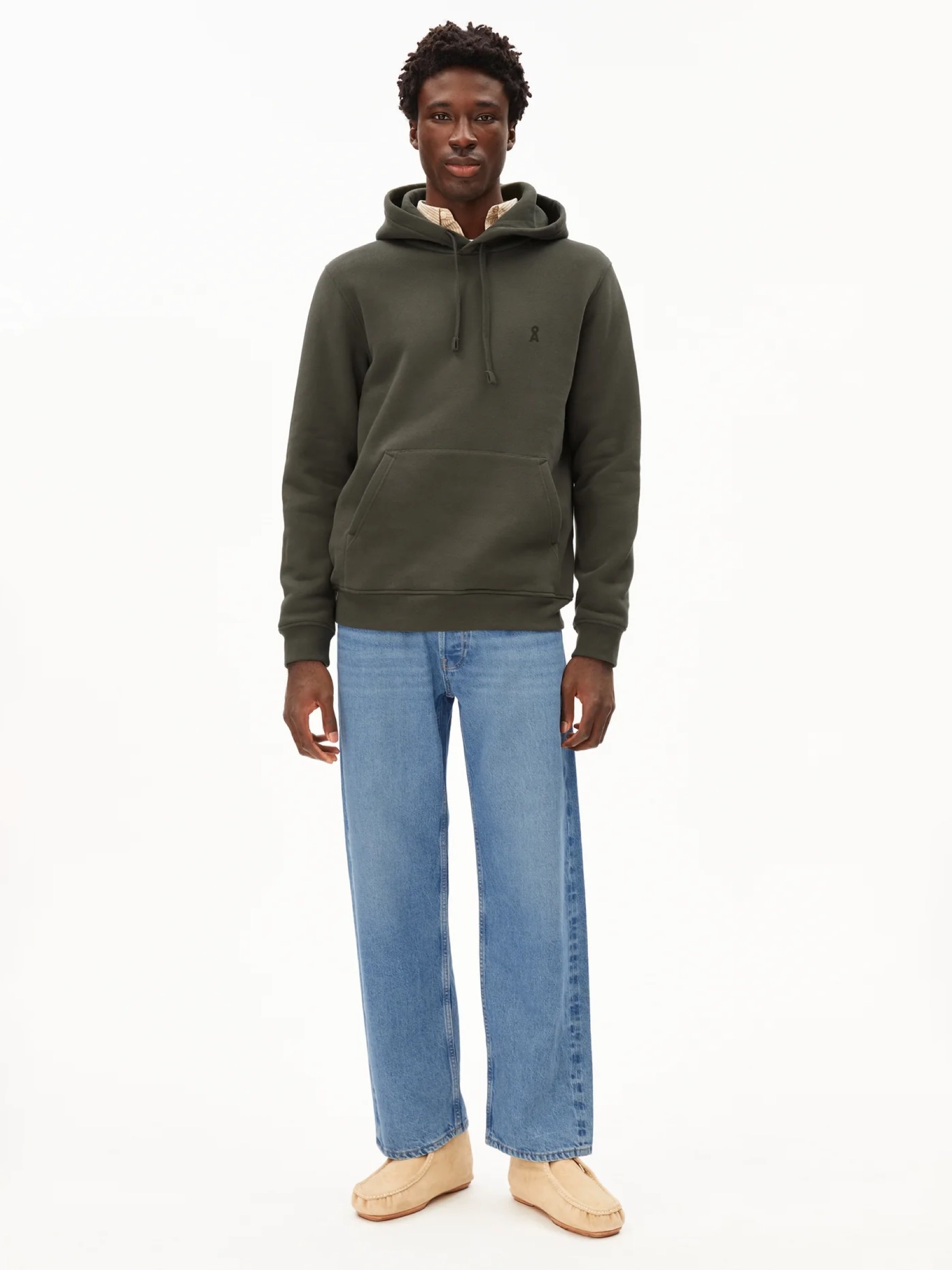 Kapuzenpullover Paarlo Fleece forest pine Armedangels