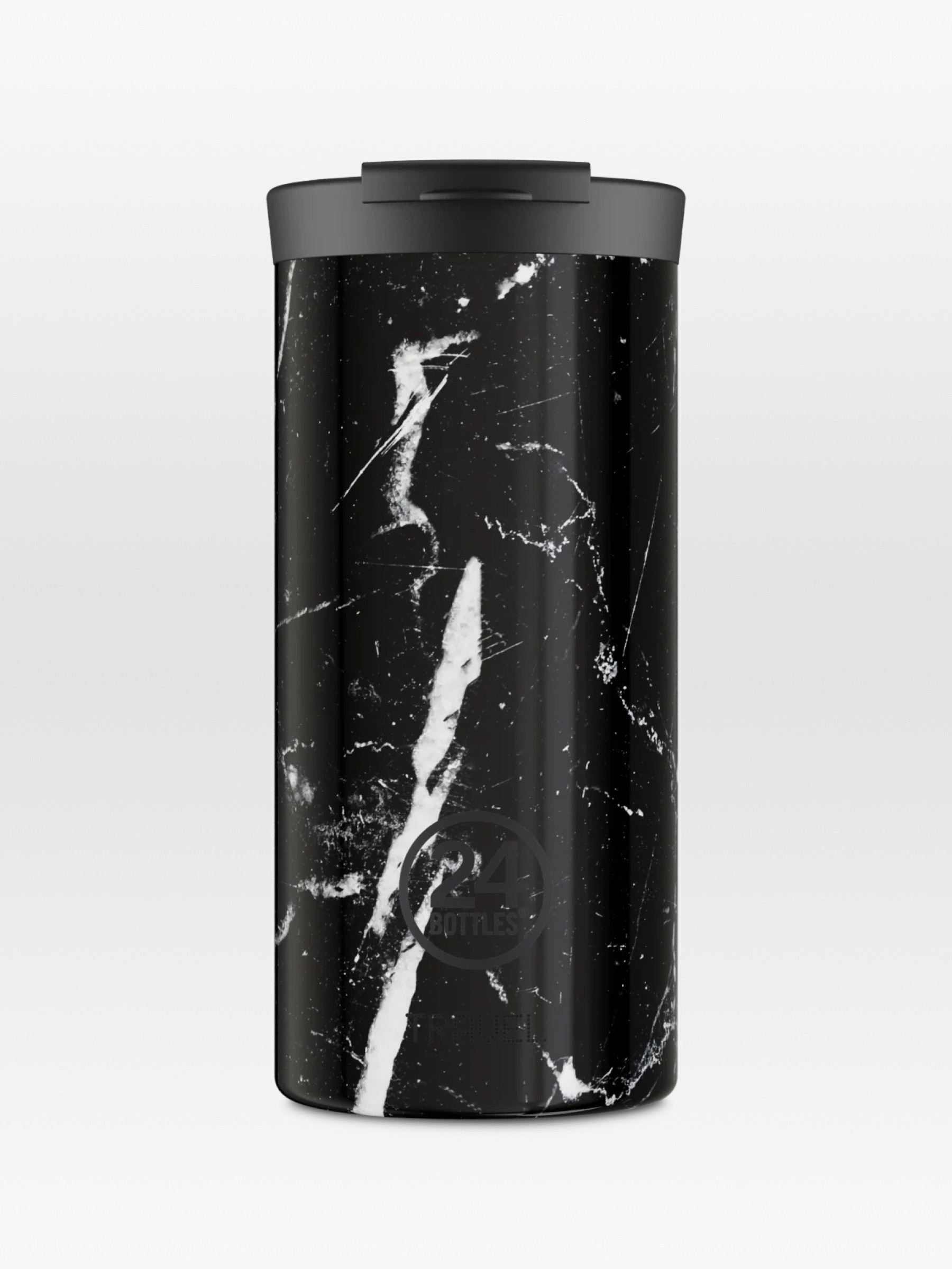 Becher Travel Tumbler black marble 24Bottles