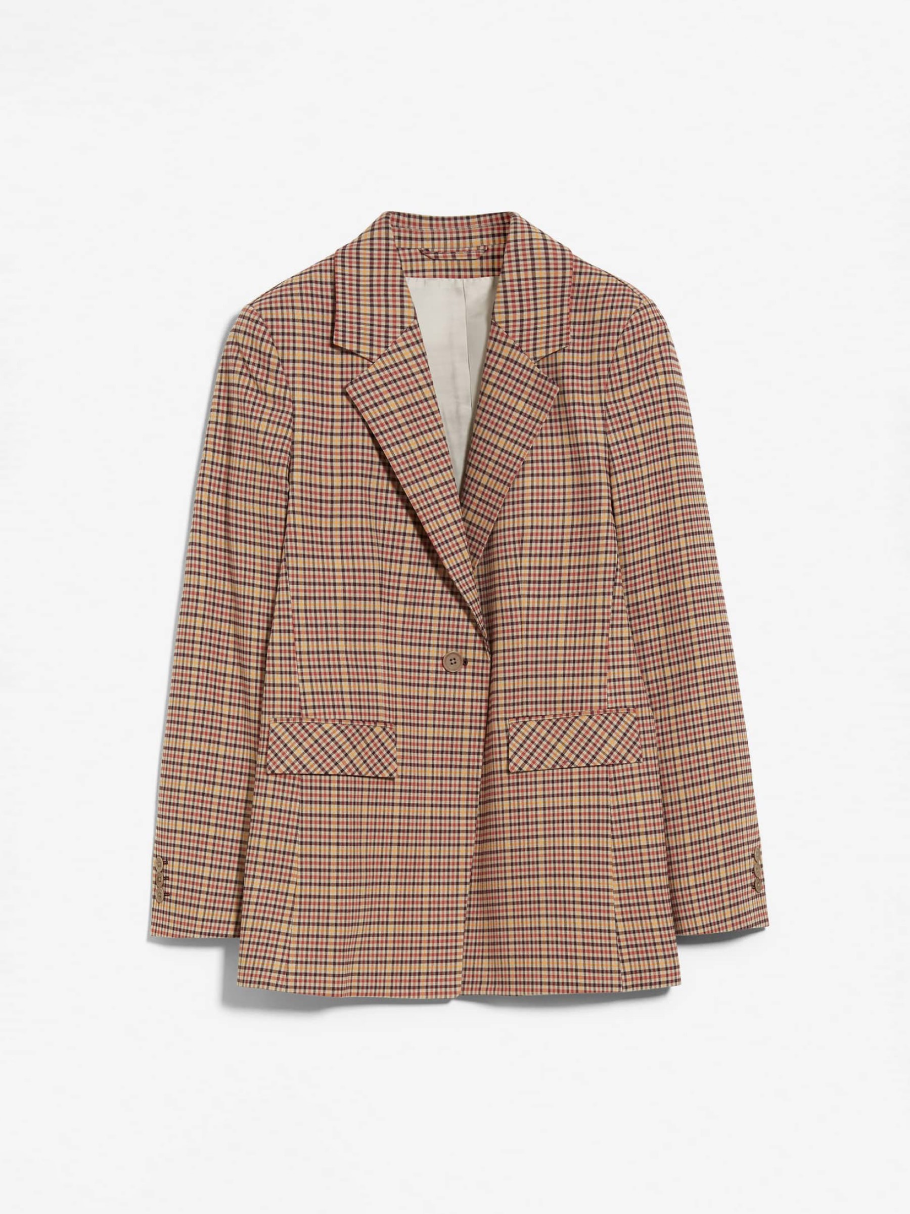 Blazer Andreaa Tartan kitt fudge Armedangels
