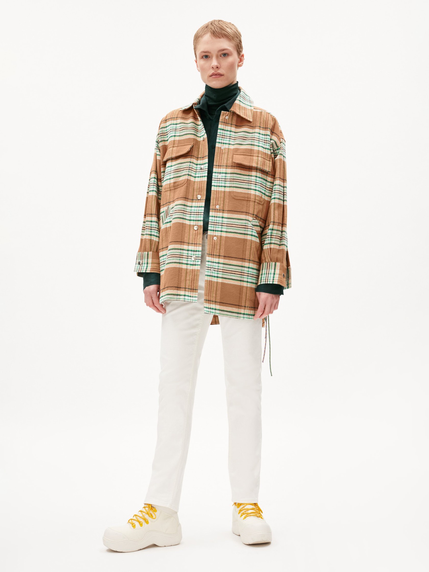 Overshirt Faadey Check cedar wood Armedangels