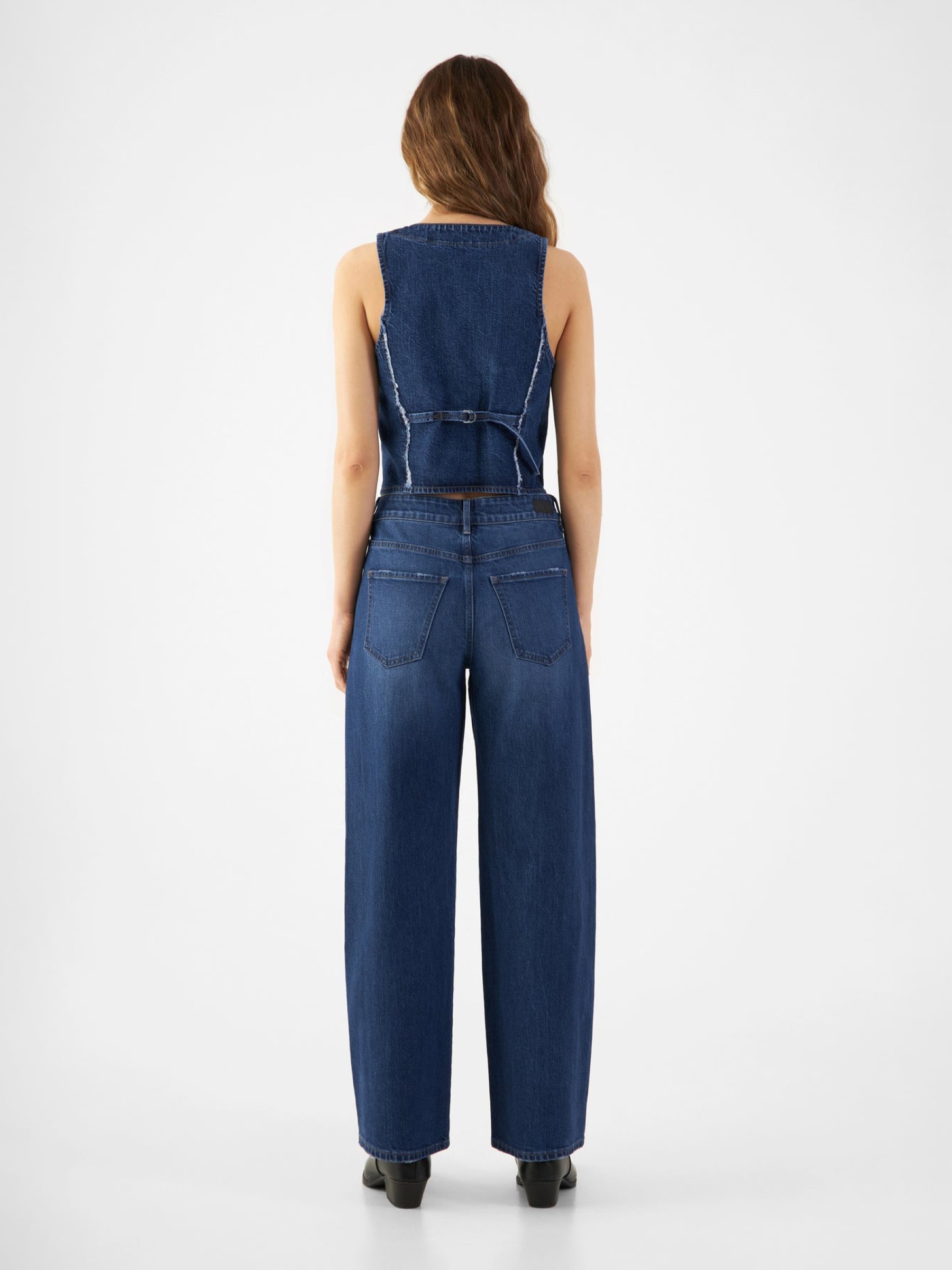 Jeans Hose Ash Barrel Leg dark blue Dawn Denim