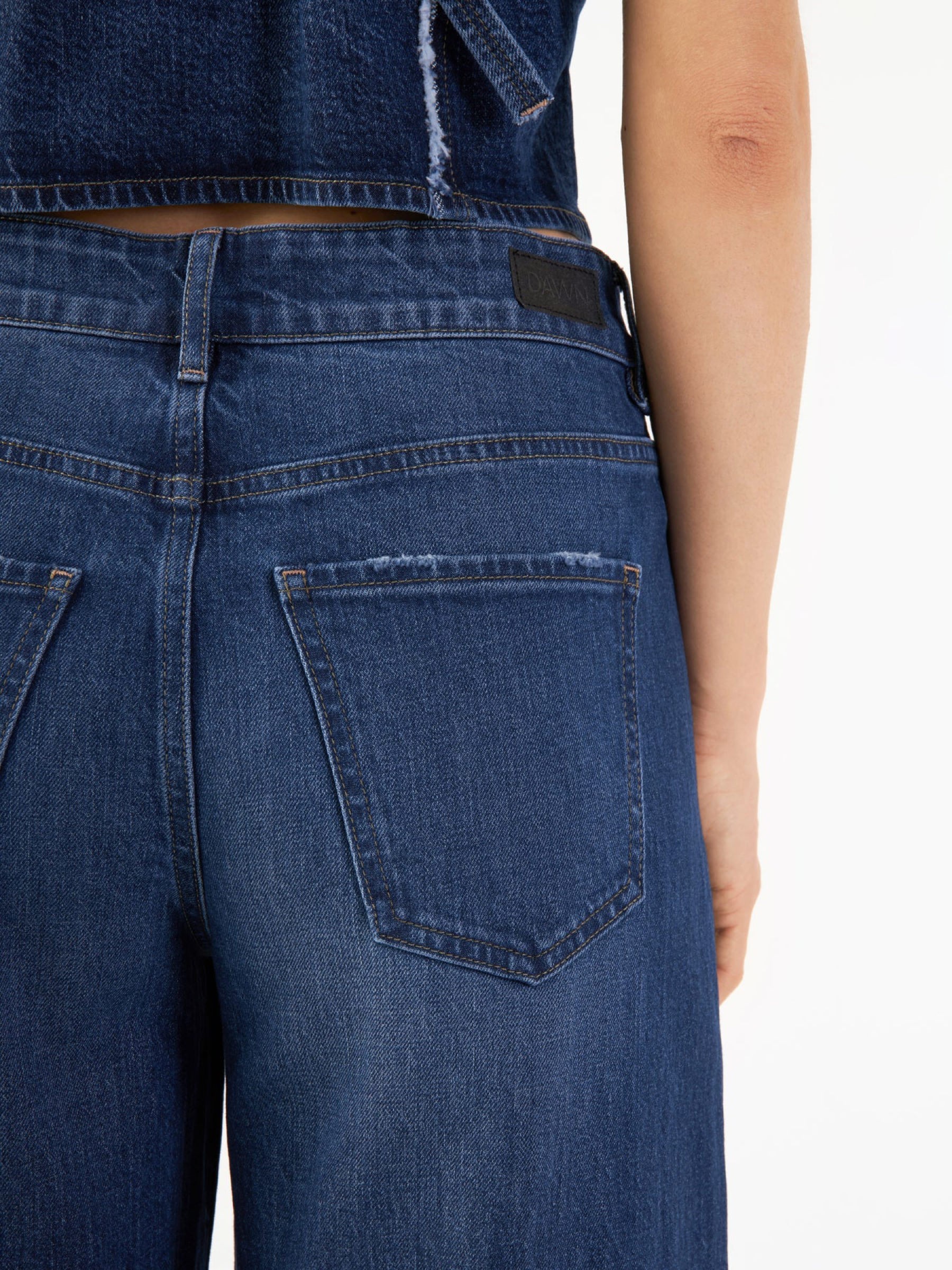 Jeans Hose Ash Barrel Leg dark blue Dawn Denim