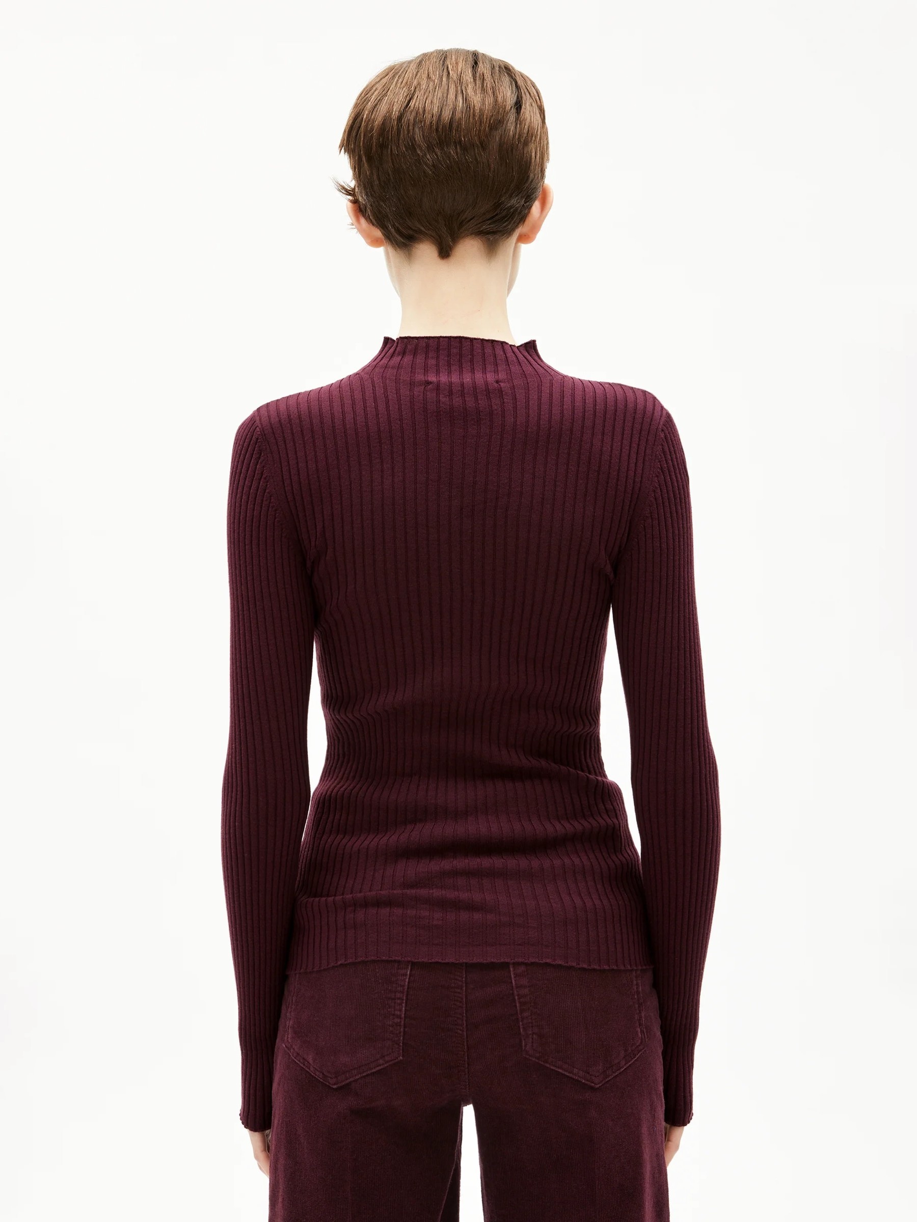 Longsleeve Alaania dark cranberry Armedangels