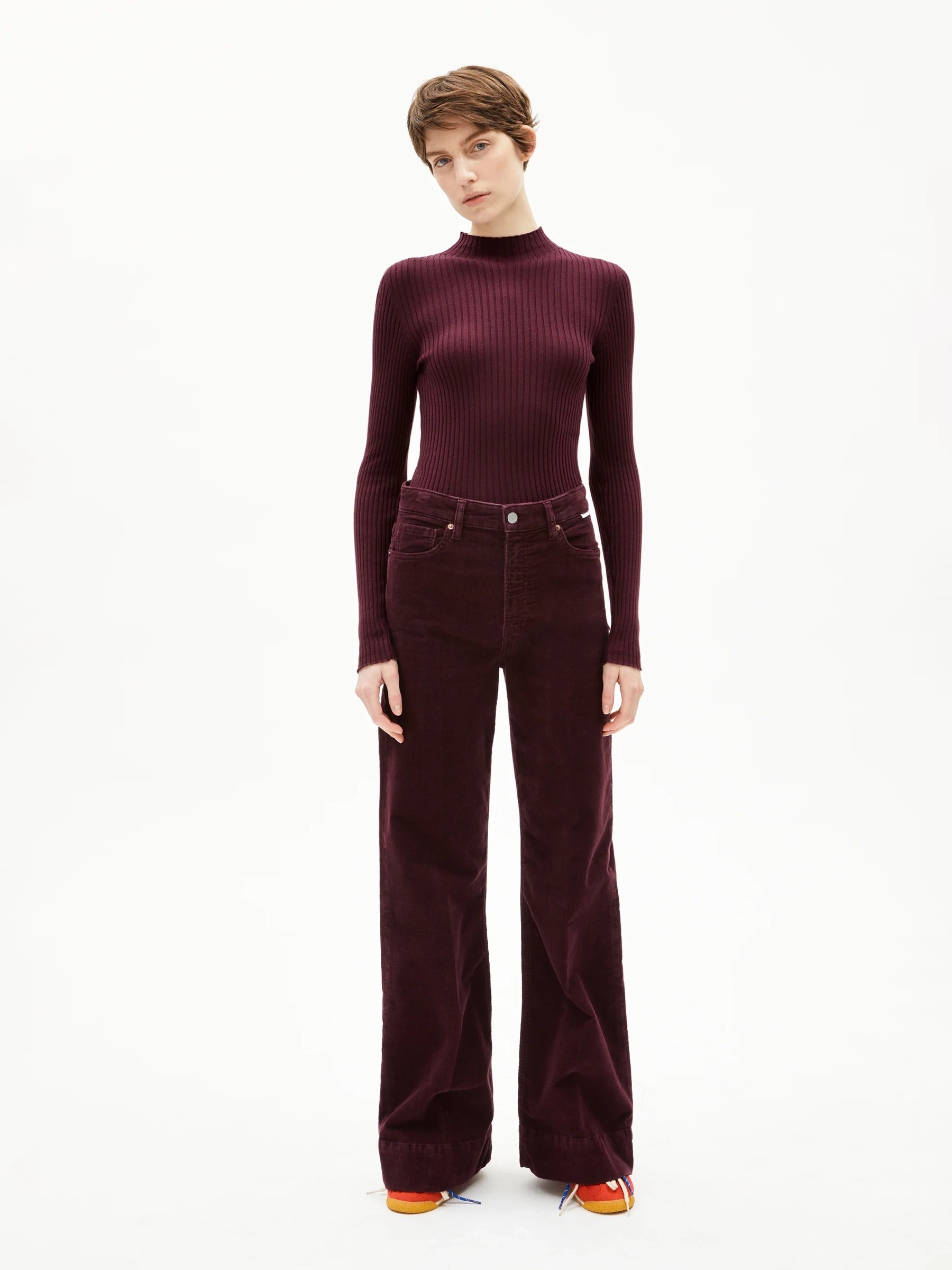 Longsleeve Alaania dark cranberry Armedangels