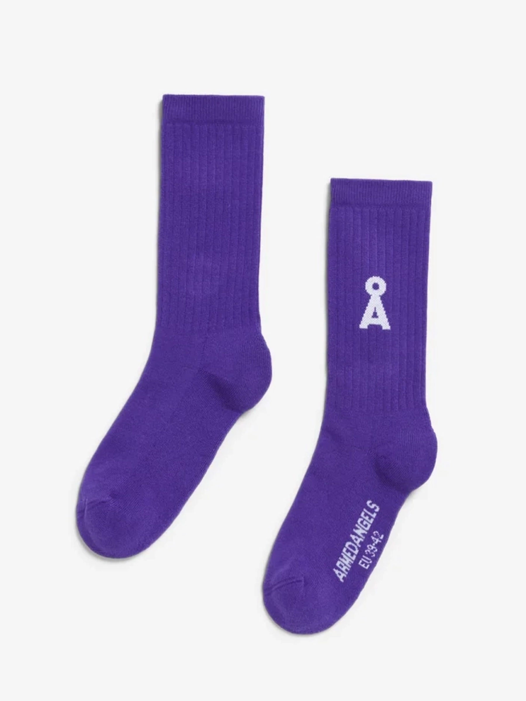Socke Saamus Bold indigo lilac Armedangels