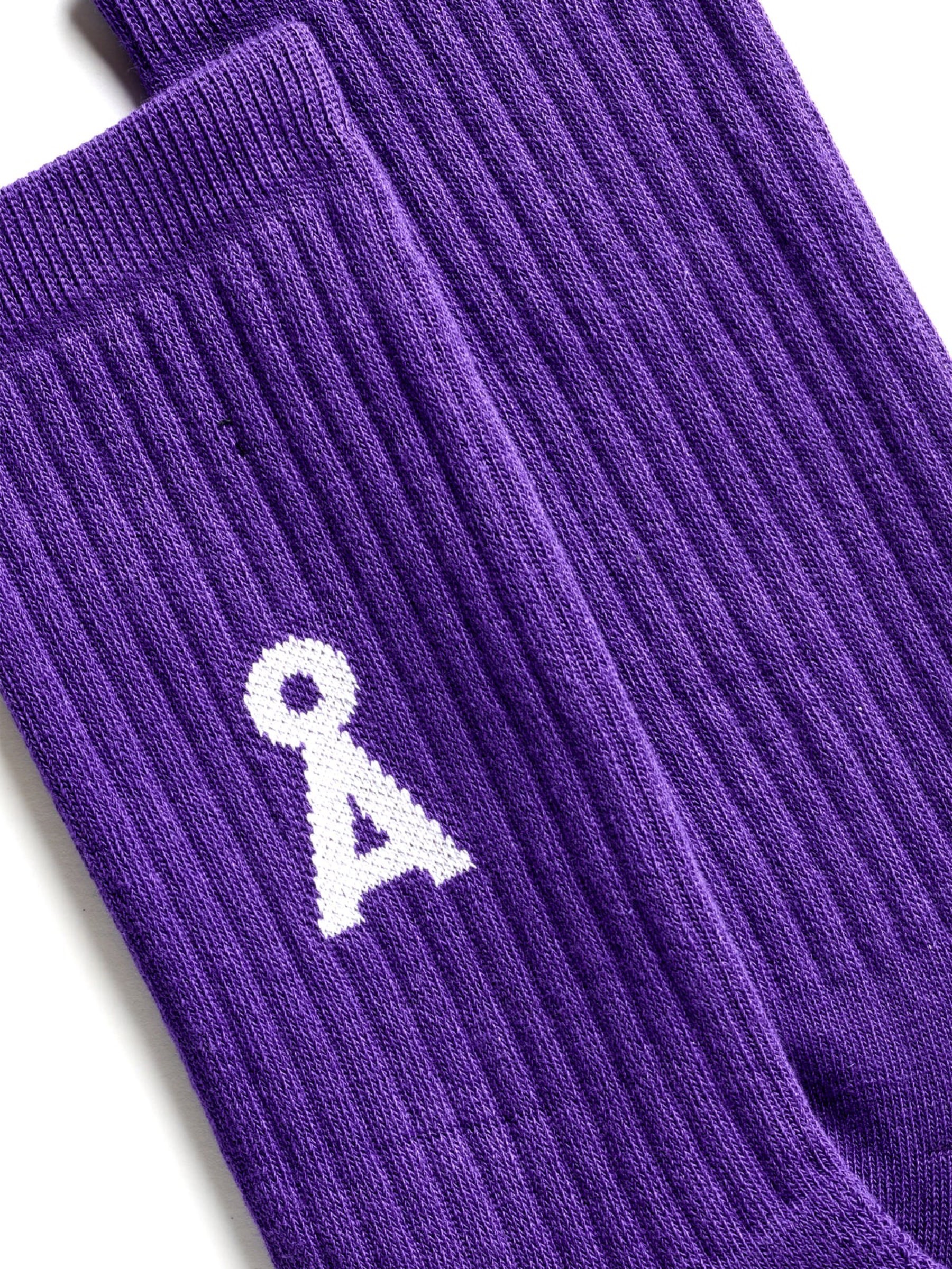 Socke Saamus Bold indigo lilac Armedangels