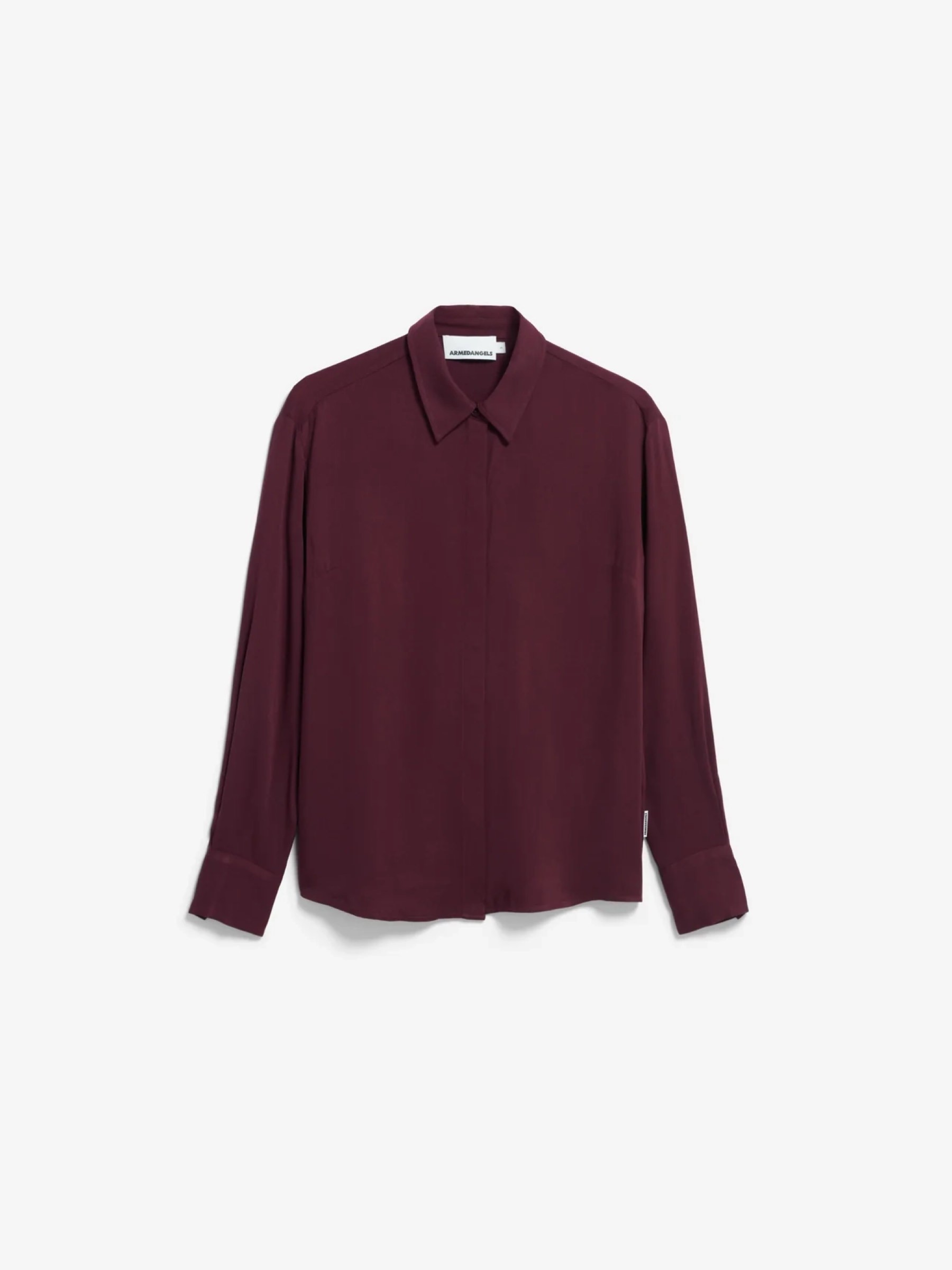 Bluse Larisaana Longsleeve dark cranberry Armedangels