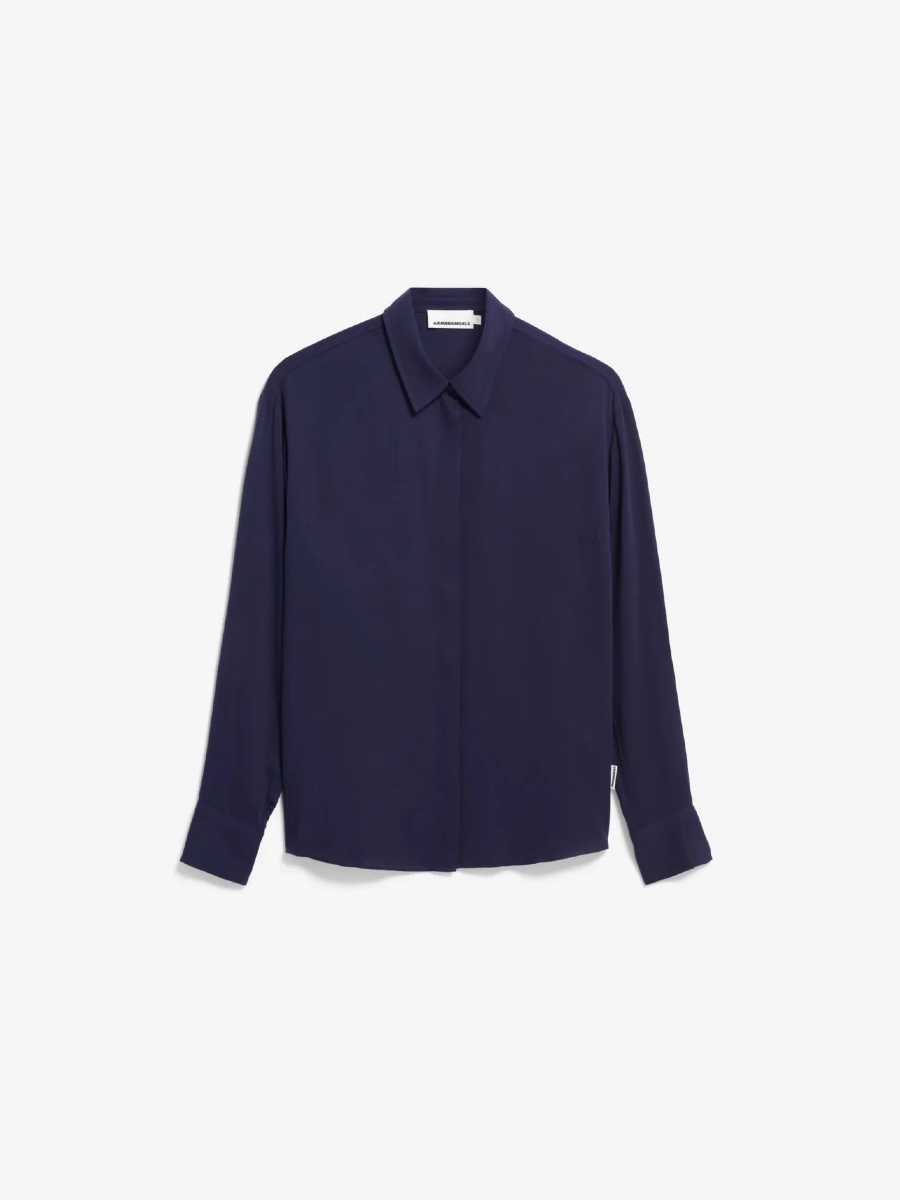Bluse Larisaana Longsleeve tinted navy Armedangels