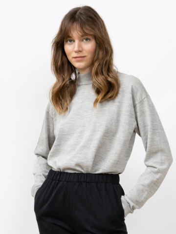 Pullover Arvo Sweater light grey Jungle Folk